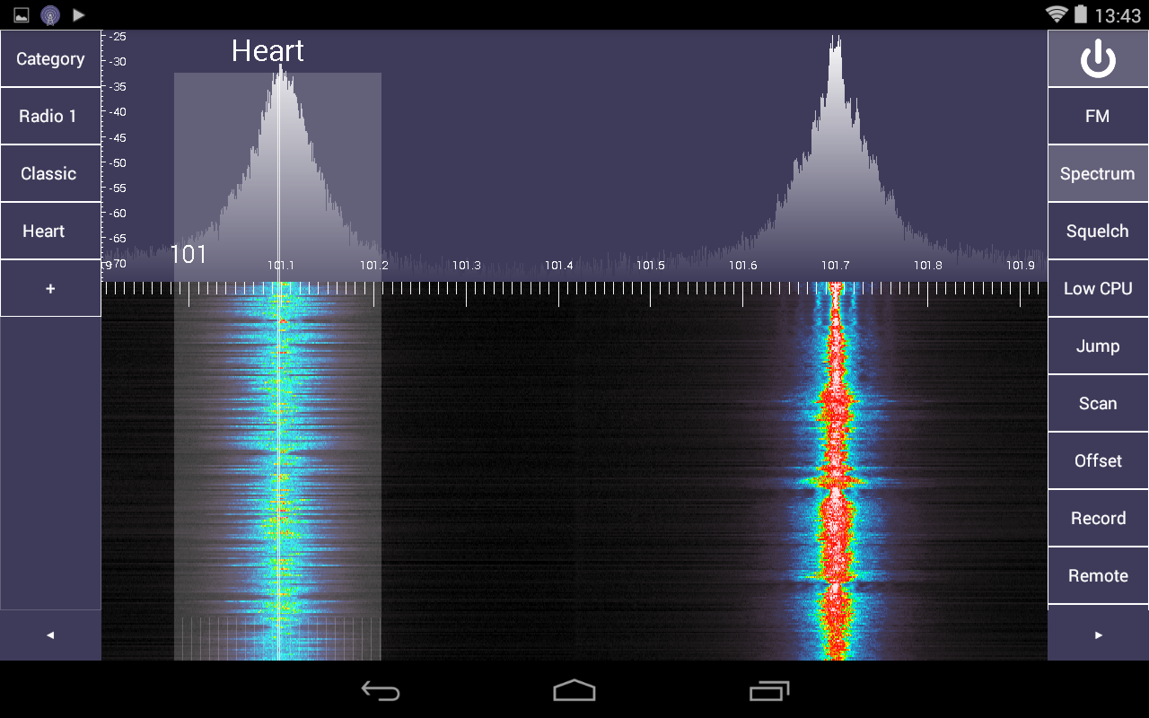 اسکرین شات 2 برنامه SDR Touch - Live radio via USB