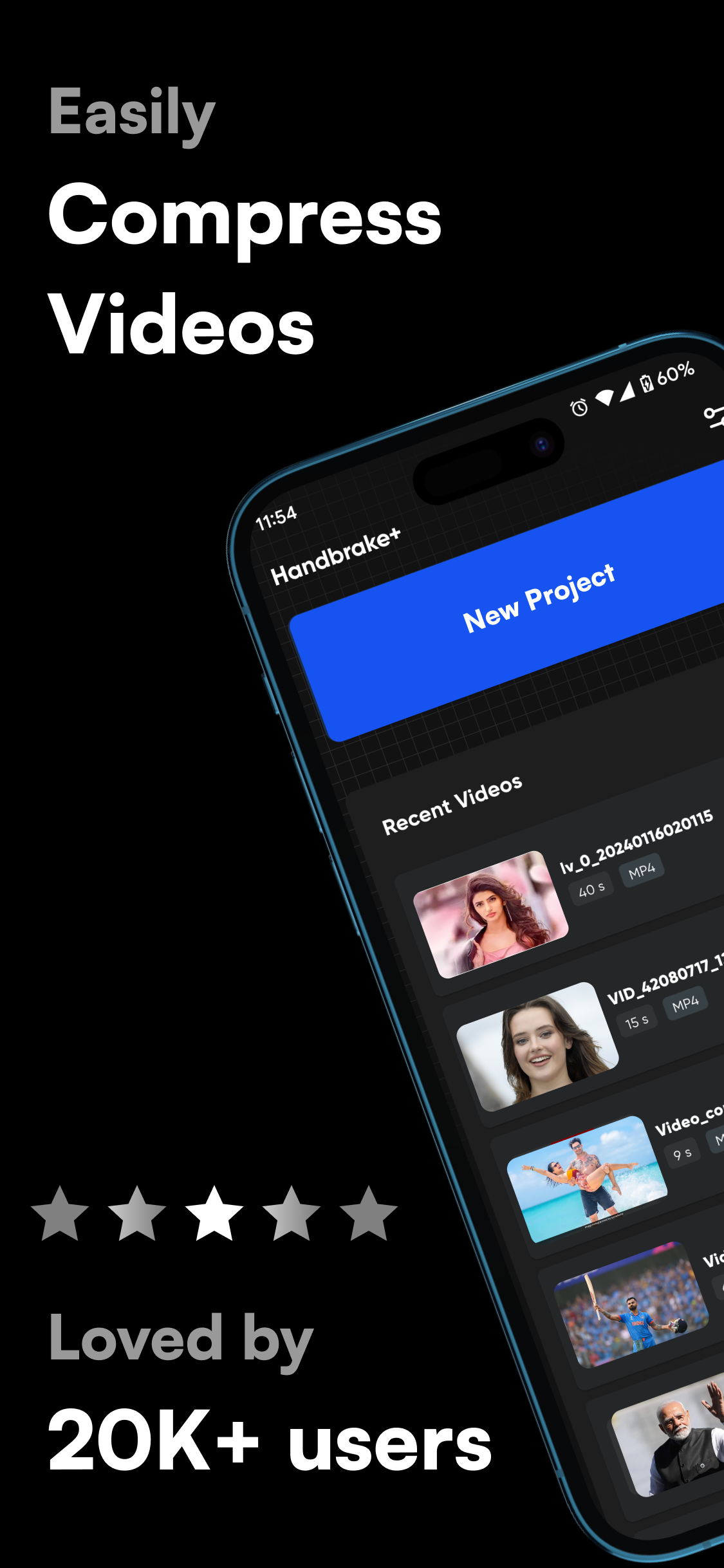 اسکرین شات 1 برنامه Handbrake.pro - Video Compress