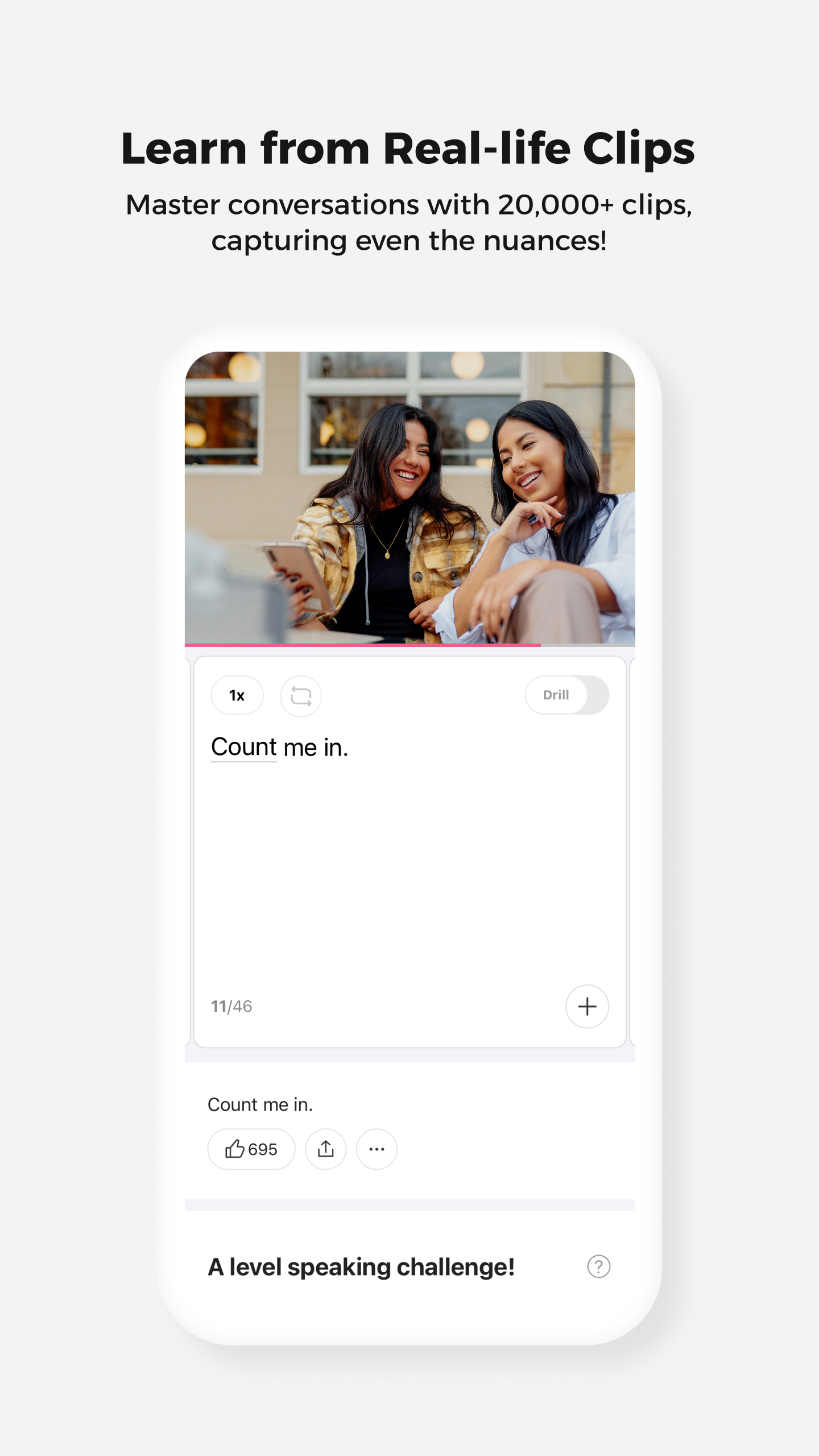 اسکرین شات 2 برنامه Cake - Learn English & Korean