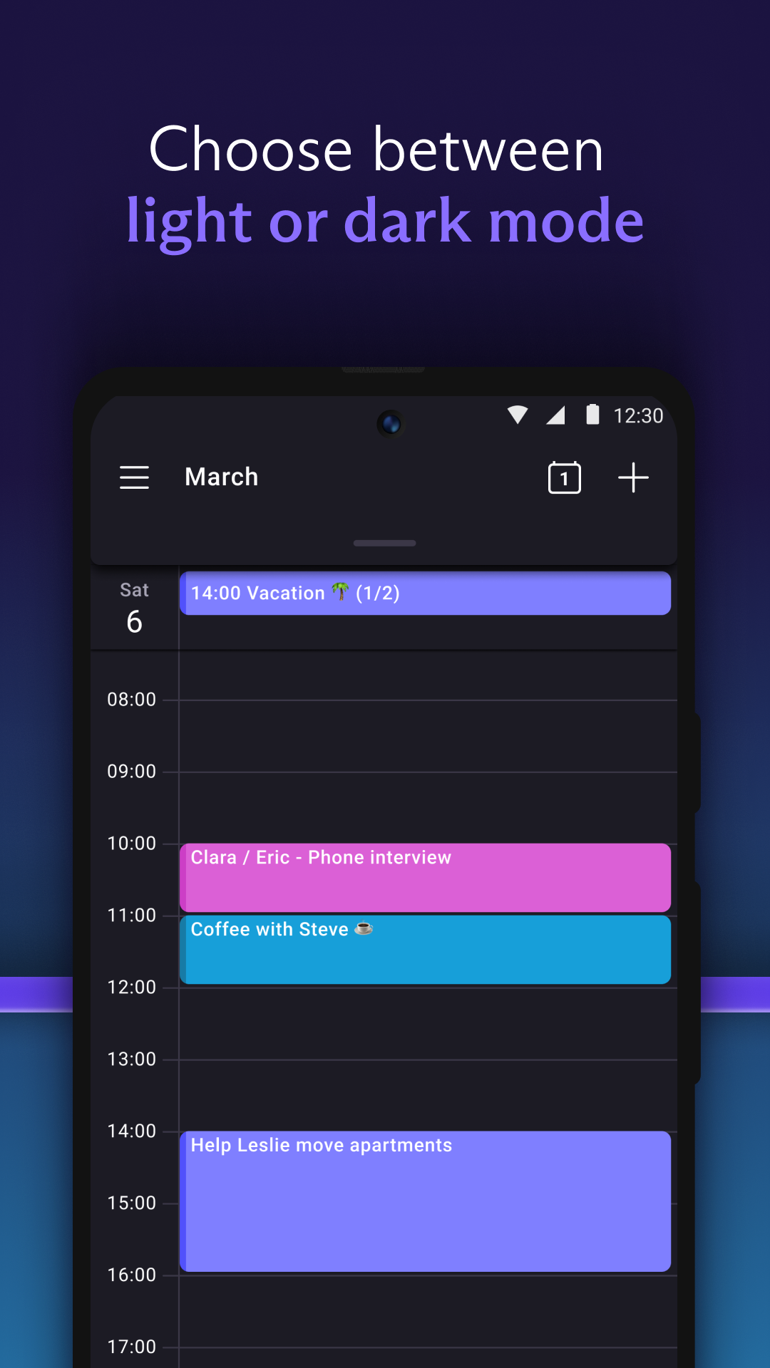اسکرین شات 4 برنامه Proton Calendar: Secure Events