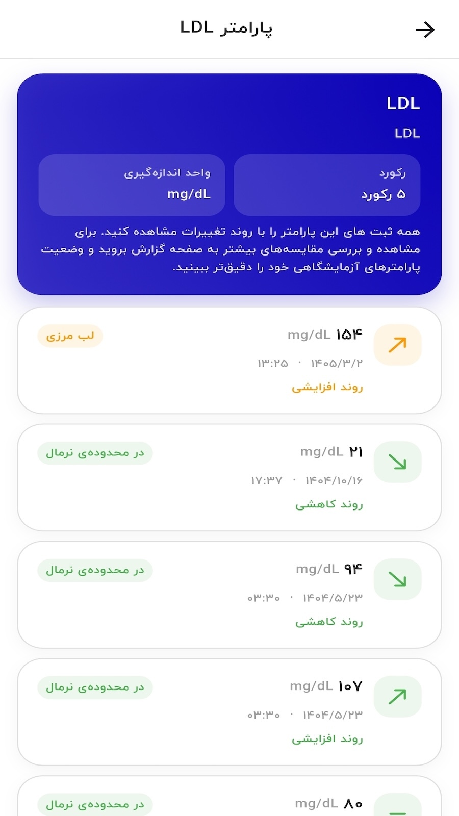 اسکرین شات 8 برنامه سیناکر | کنترل دیابت، فشارخون و وزن