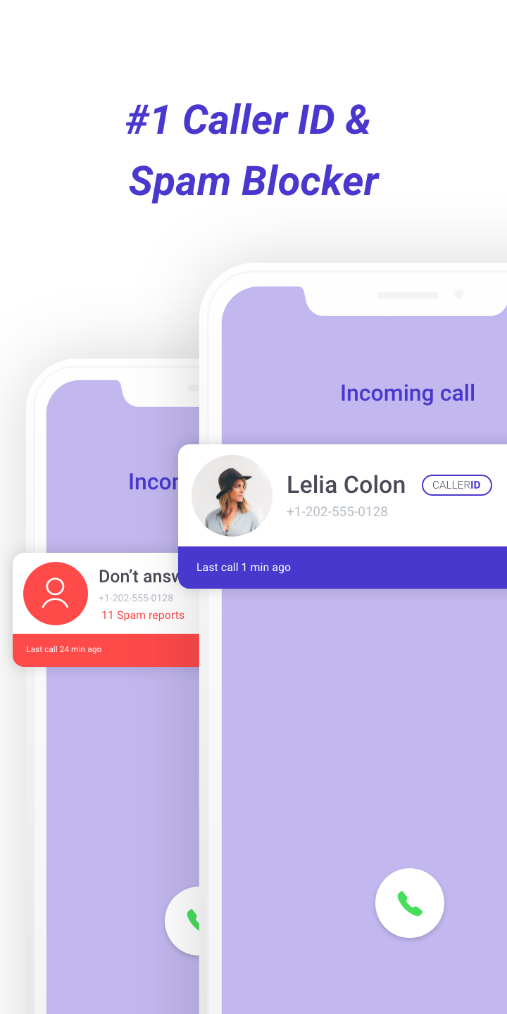 اسکرین شات 1 برنامه CallerID: Phone Call Blocker