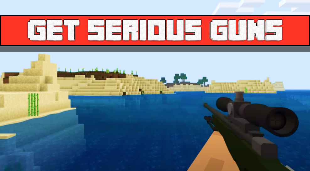 اسکرین شات 1 برنامه Gun Mod for Minecraft PE