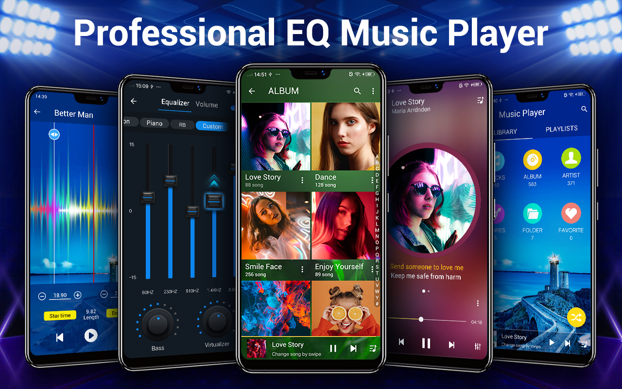اسکرین شات 1 برنامه Music Player - Mp3 Player