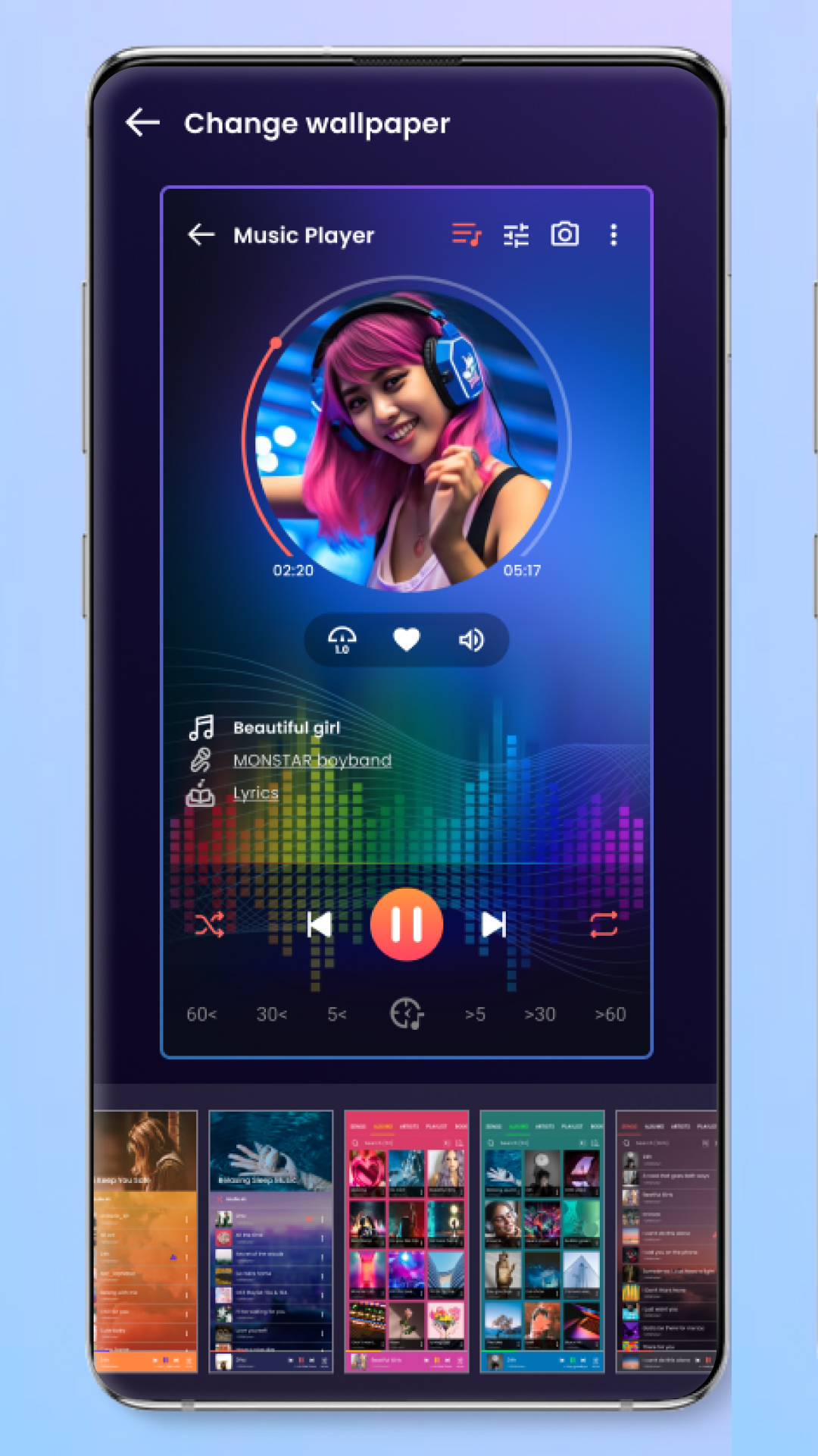 اسکرین شات 8 برنامه Music player