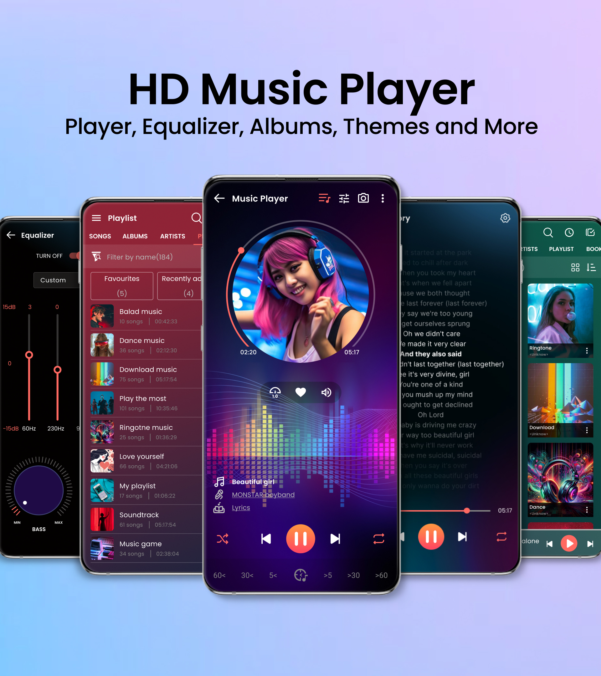 اسکرین شات 1 برنامه Music player