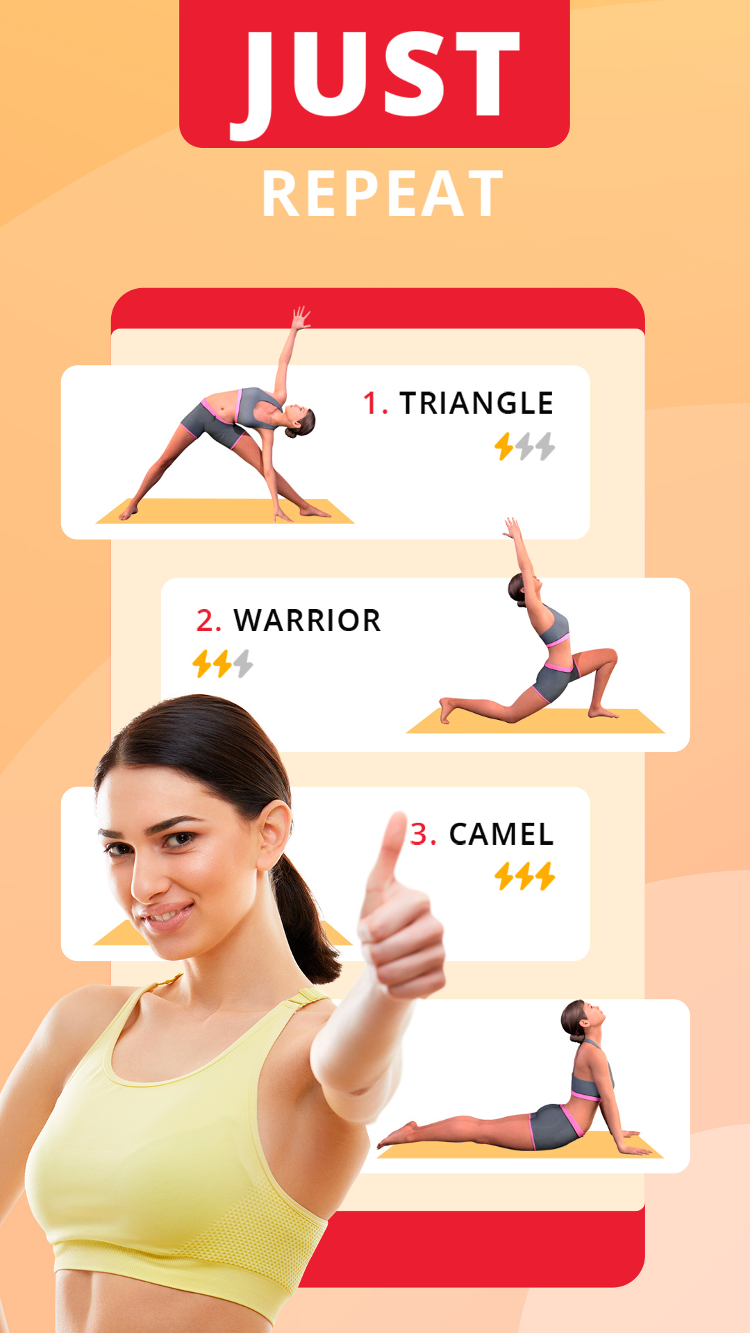 اسکرین شات 3 برنامه Yoga for beginners - Asanas
