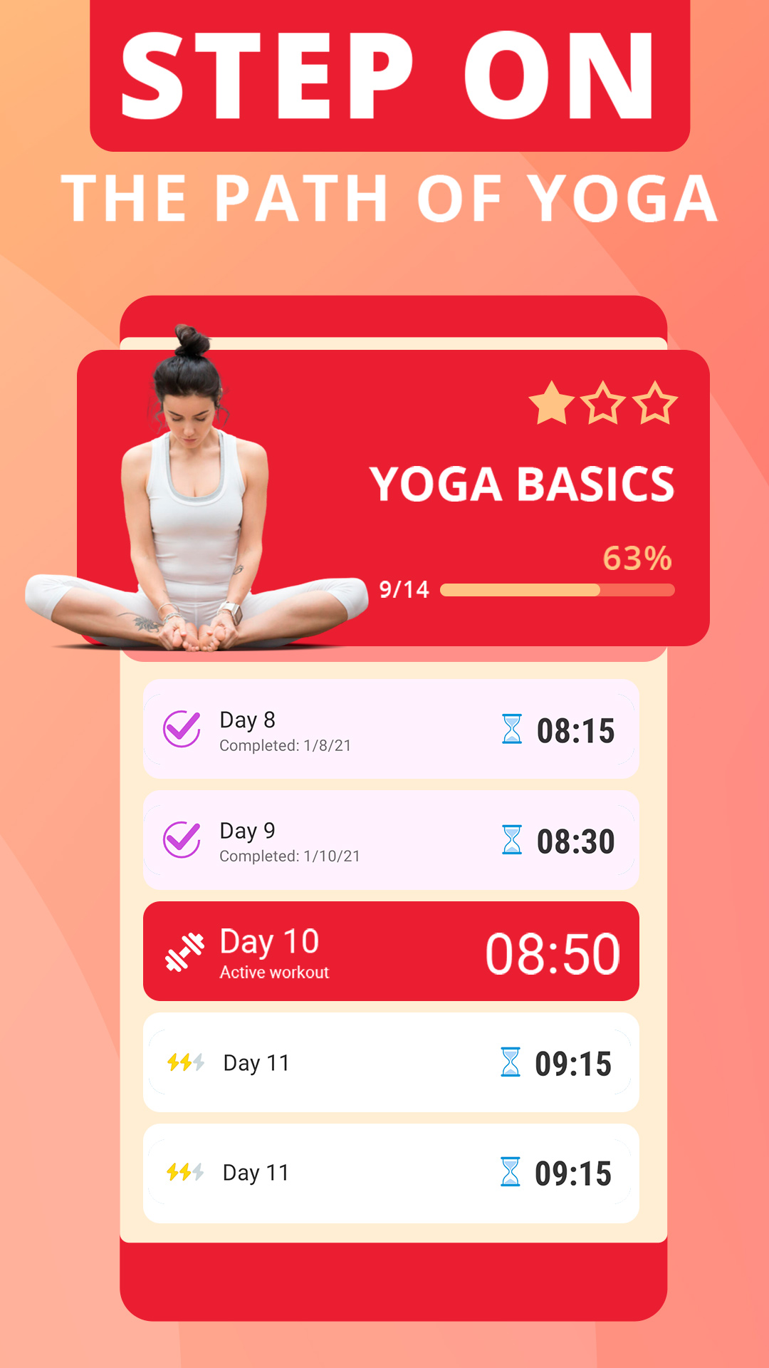 اسکرین شات 5 برنامه Yoga for beginners - Asanas