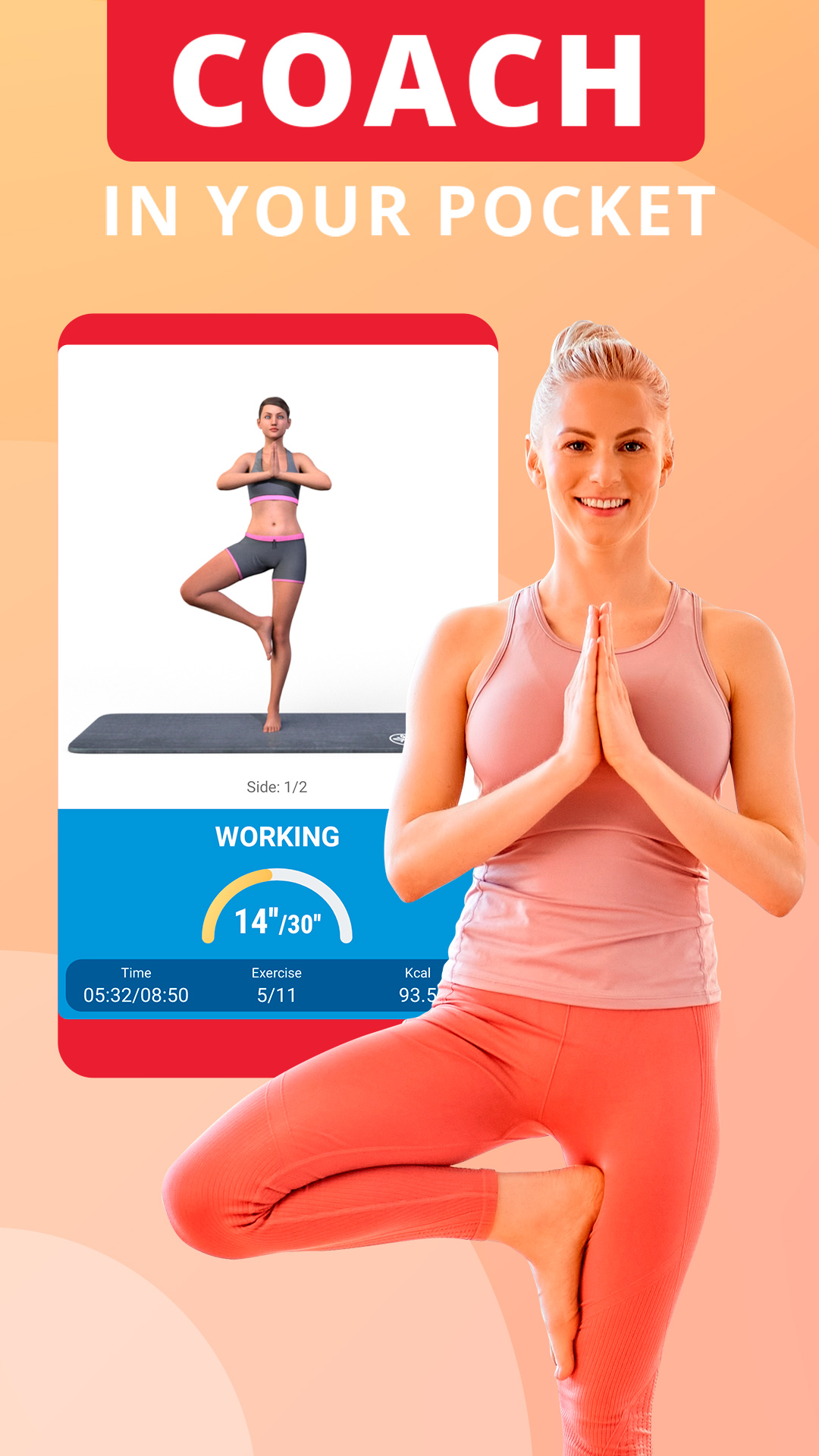 اسکرین شات 4 برنامه Yoga for beginners - Asanas