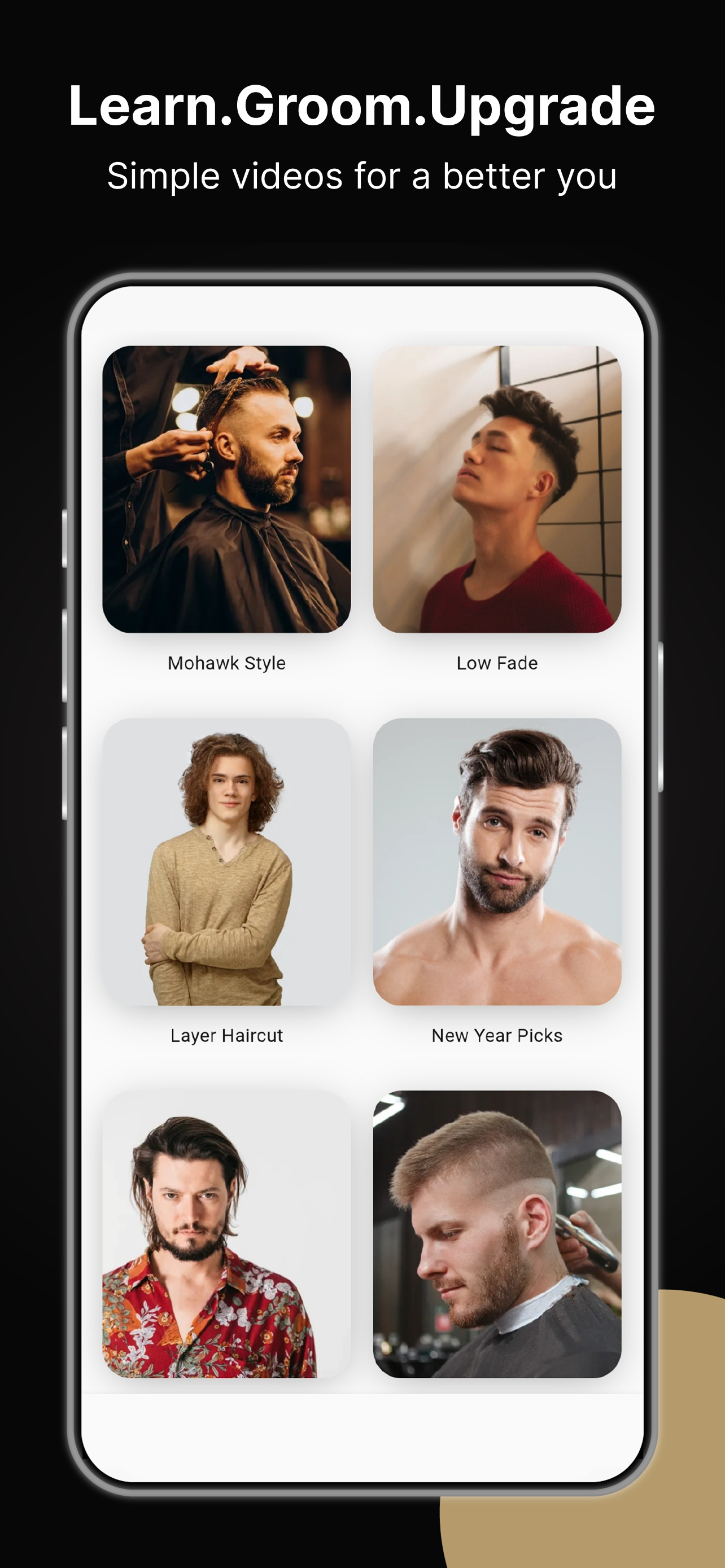 اسکرین شات 5 برنامه Mens Hairstyles And Haircuts