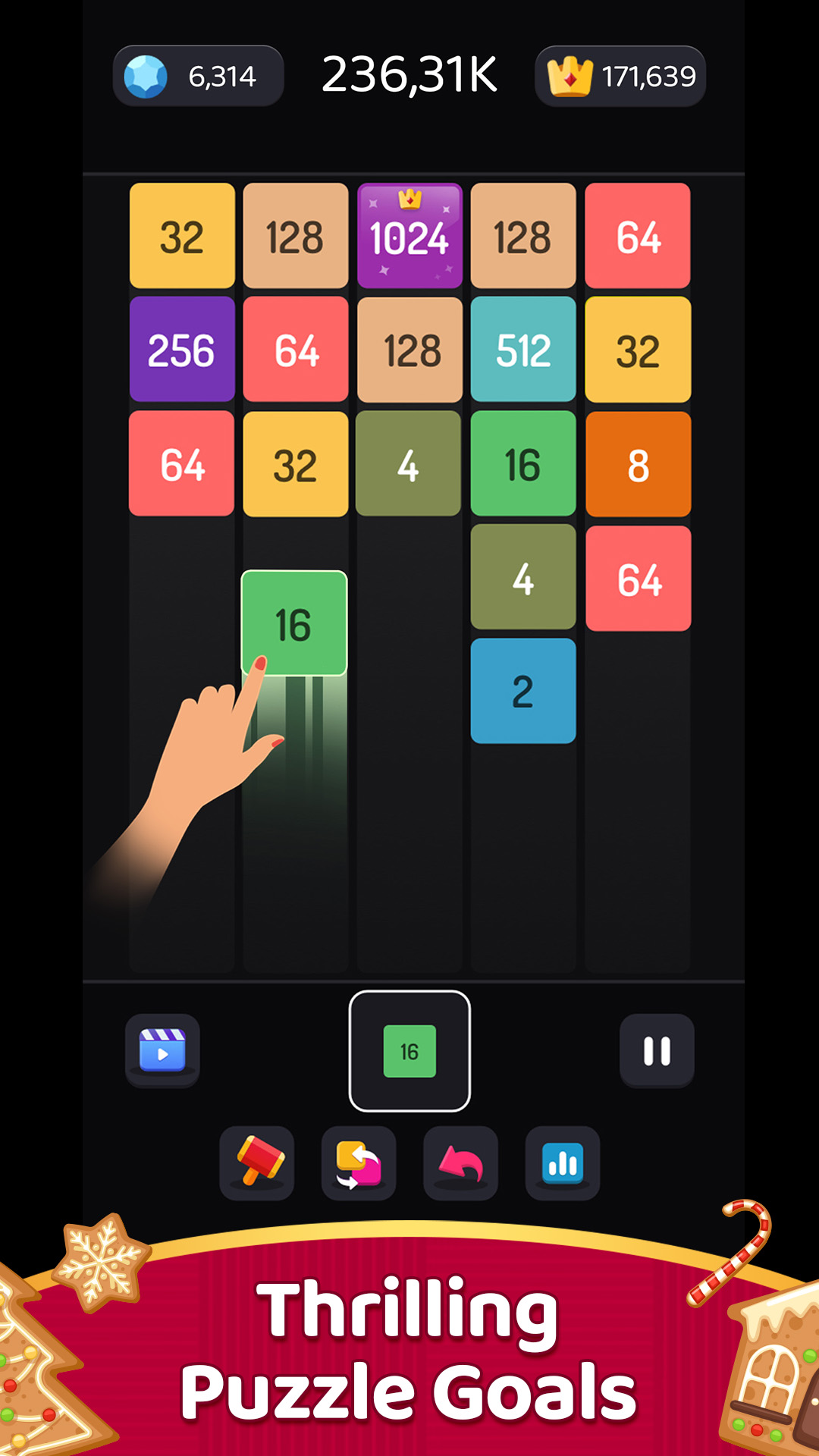 اسکرین شات 6 بازی 2048 Merge Games - M2 Blocks