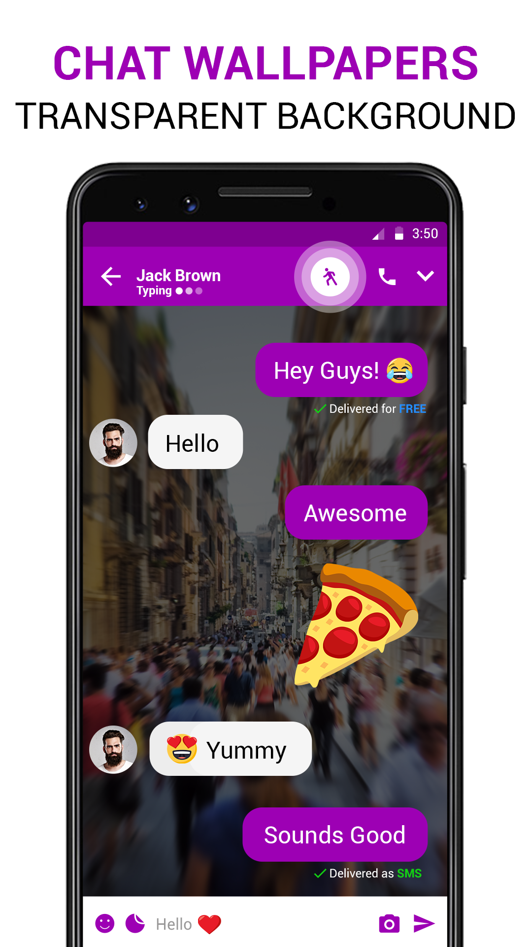 اسکرین شات 8 برنامه Messenger - Text Messages SMS