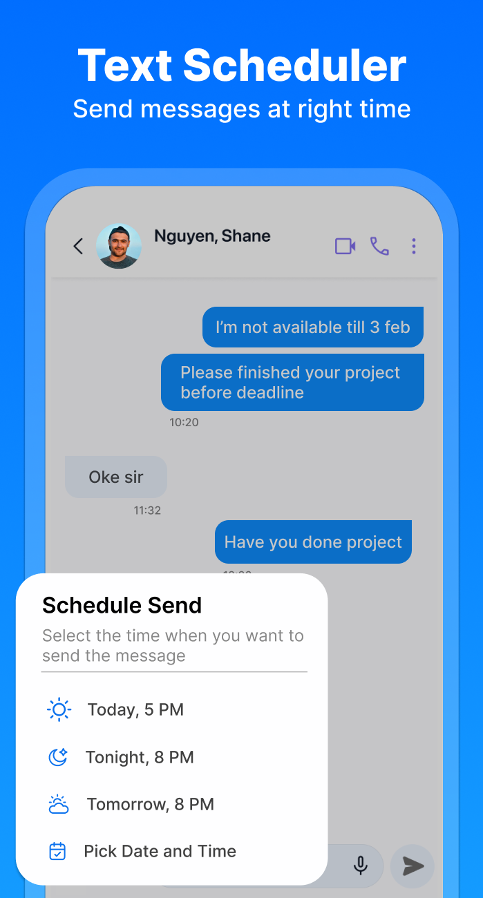 اسکرین شات 3 برنامه Messages
