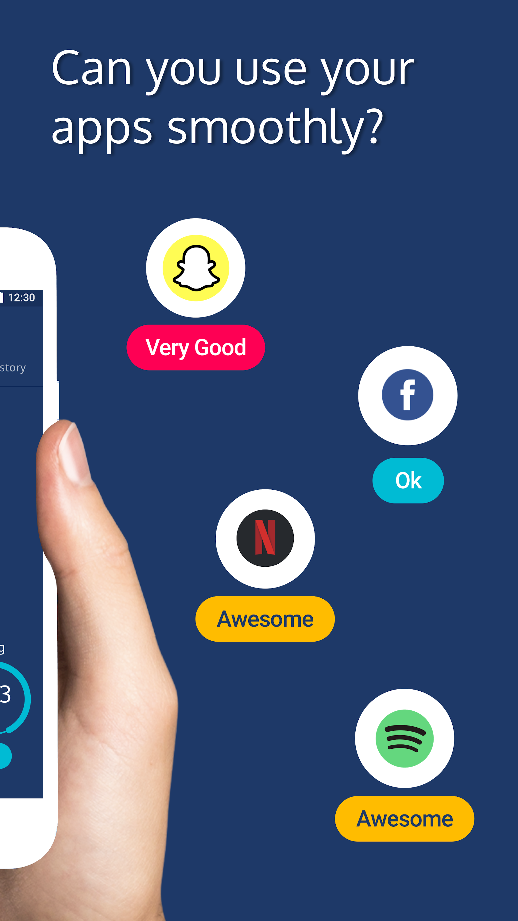 اسکرین شات 2 برنامه Meteor Speed Test - Ad Free