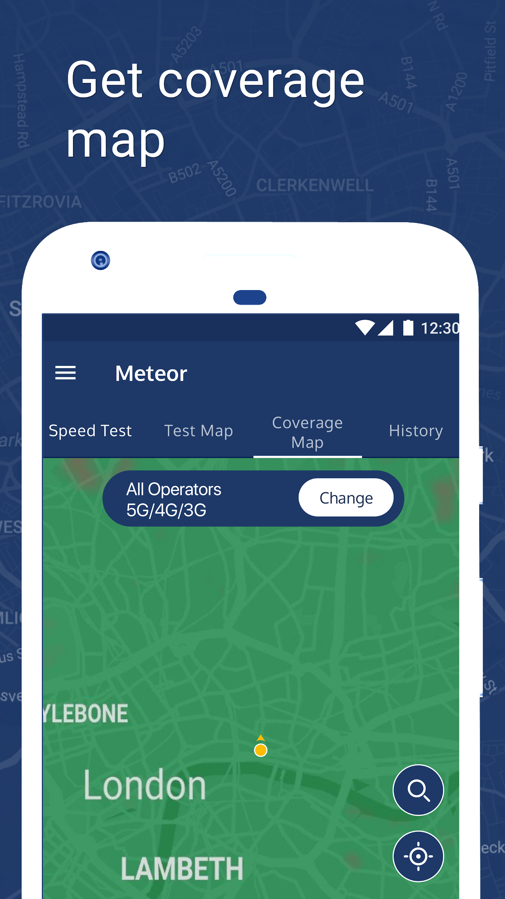 اسکرین شات 3 برنامه Meteor Speed Test - Ad Free