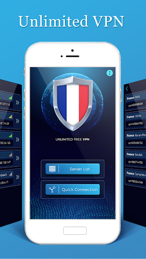 اسکرین شات 2 برنامه France VPN Free - Easy Secure Fast VPN