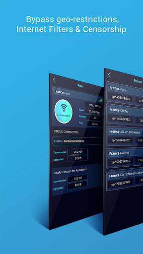 اسکرین شات 3 برنامه France VPN Free - Easy Secure Fast VPN