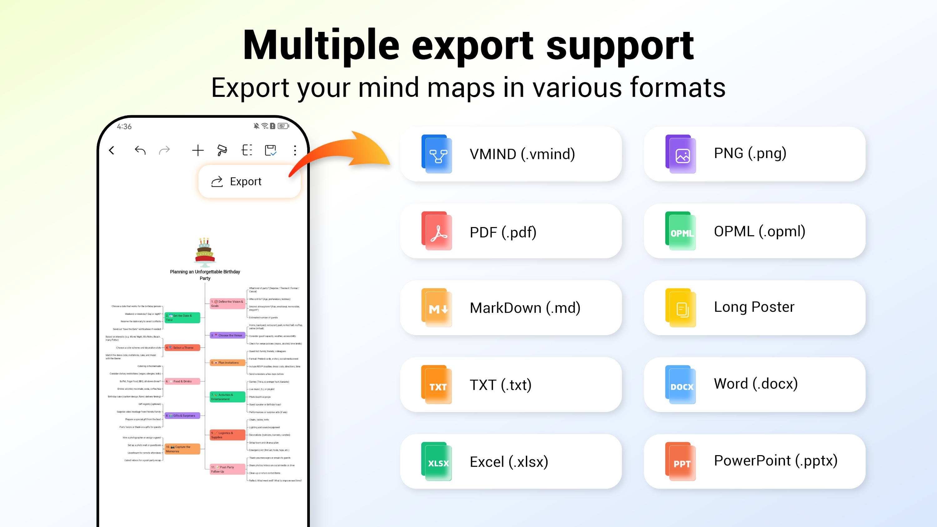 اسکرین شات 8 برنامه Nice Mind Map - Mind mapping