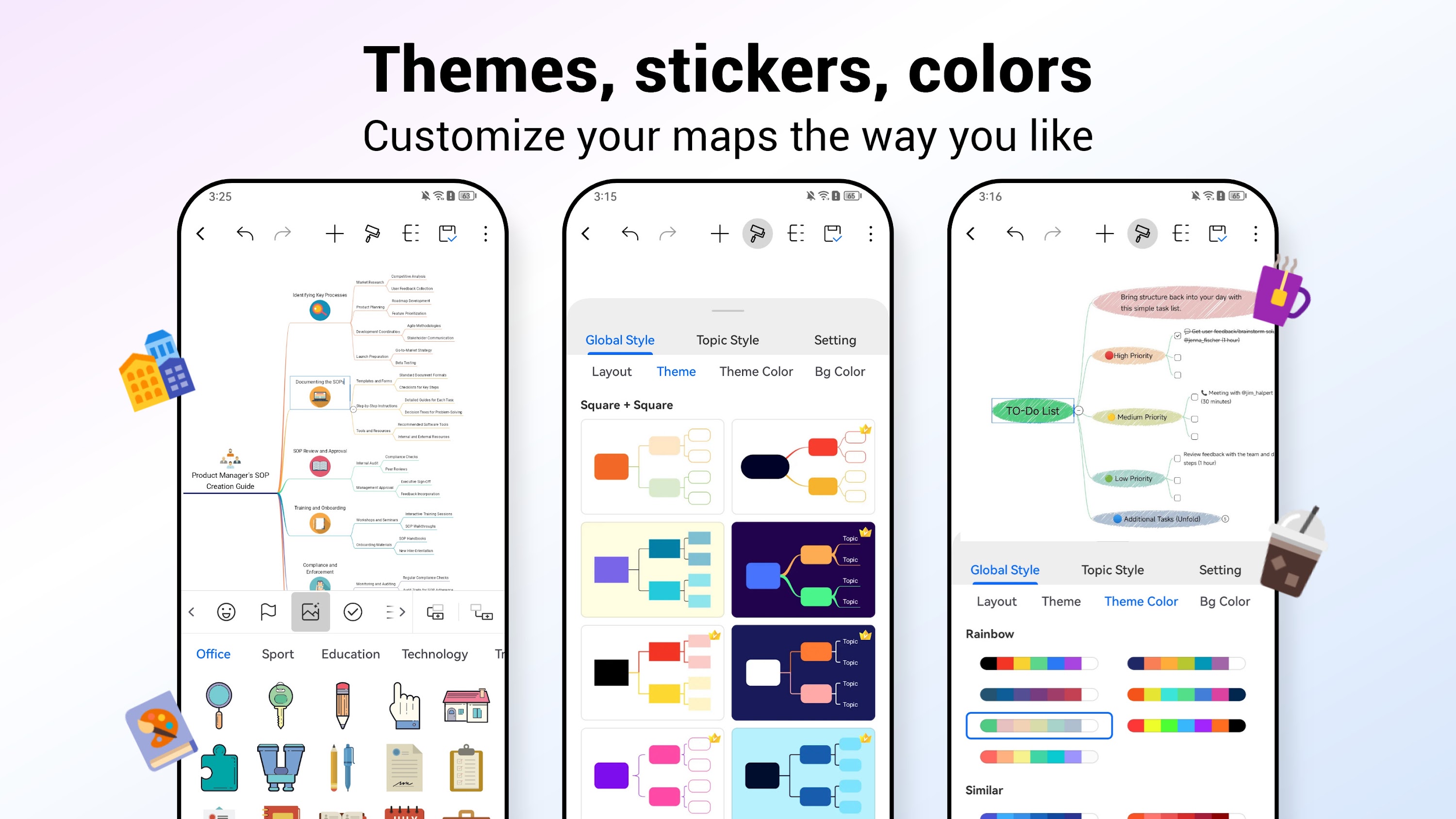 اسکرین شات 6 برنامه Nice Mind Map - Mind mapping
