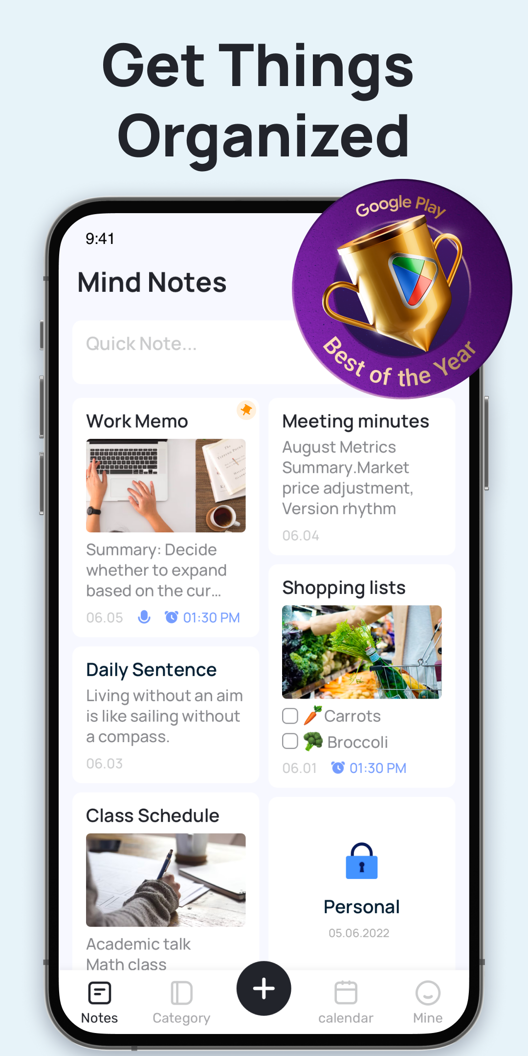 اسکرین شات 1 برنامه Mind Notes: Note-Taking Apps