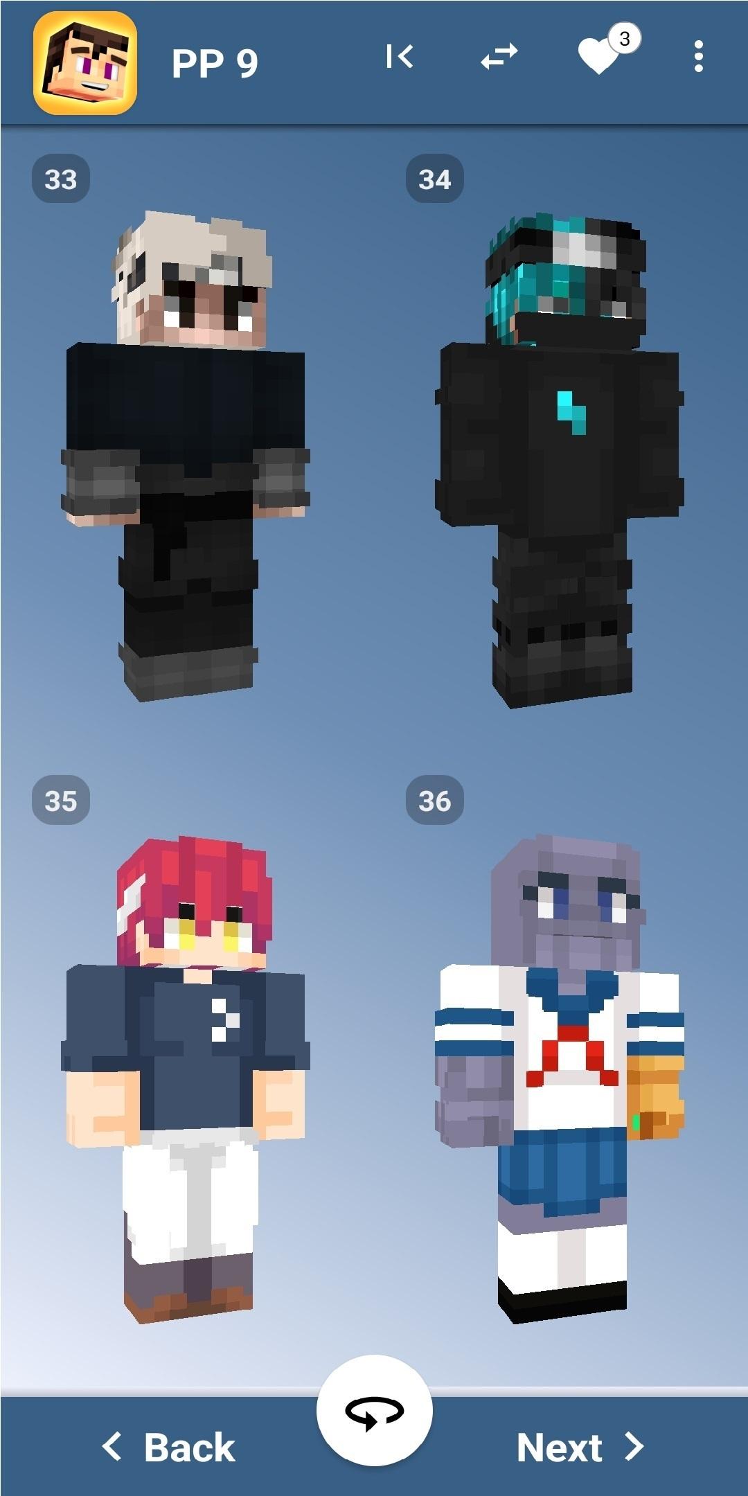 اسکرین شات 2 برنامه Anime Skins Minecraft