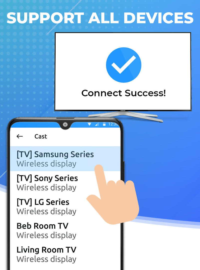 اسکرین شات 3 برنامه Screen mirroring - Cast to TV