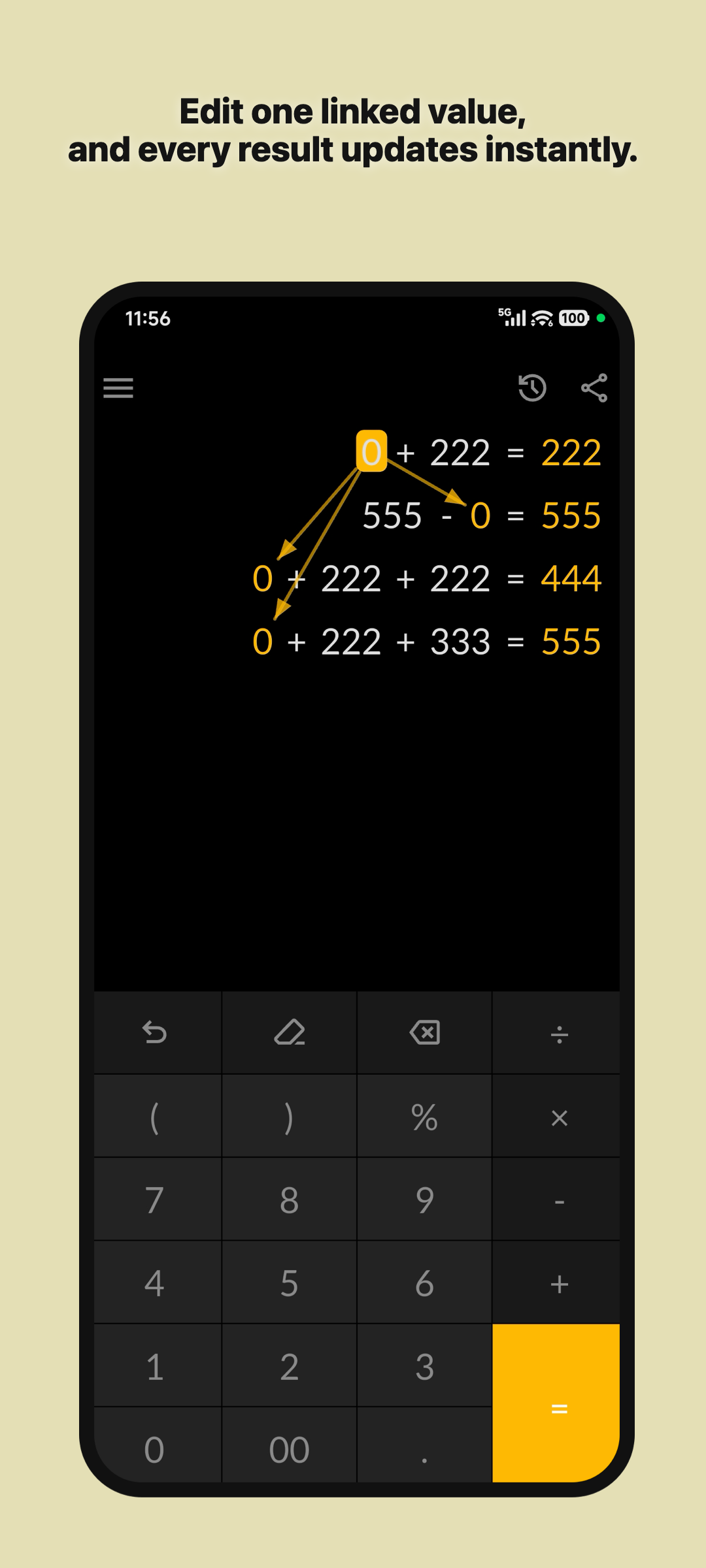 اسکرین شات 3 برنامه FlexCalc: Flexible Calculator