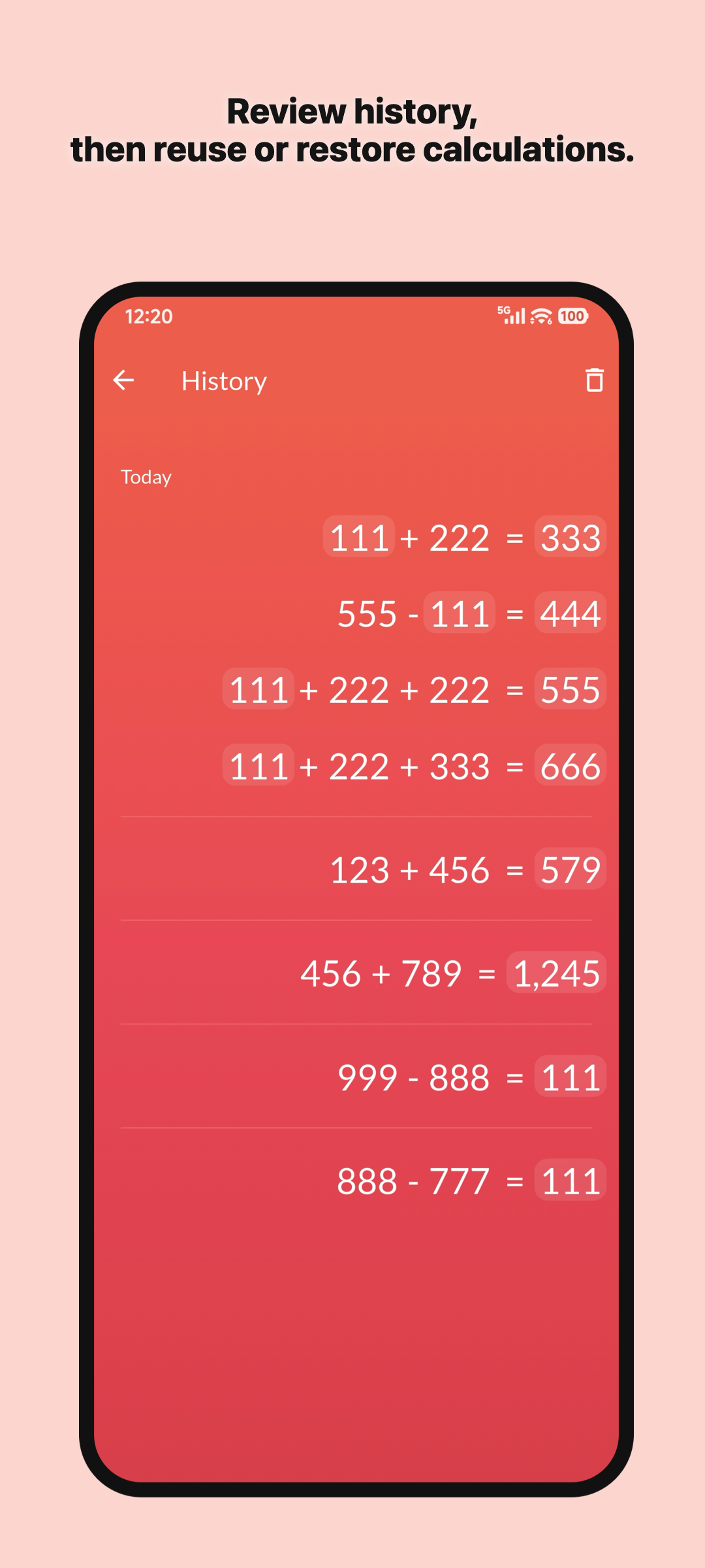 اسکرین شات 4 برنامه FlexCalc: Flexible Calculator
