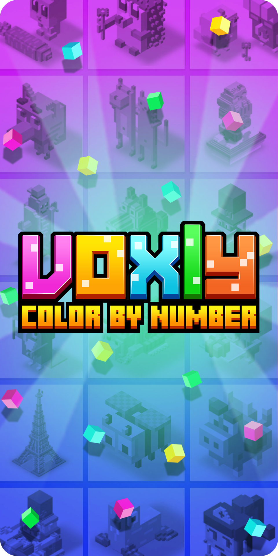 اسکرین شات 7 برنامه Voxly: 3D Color by Number.