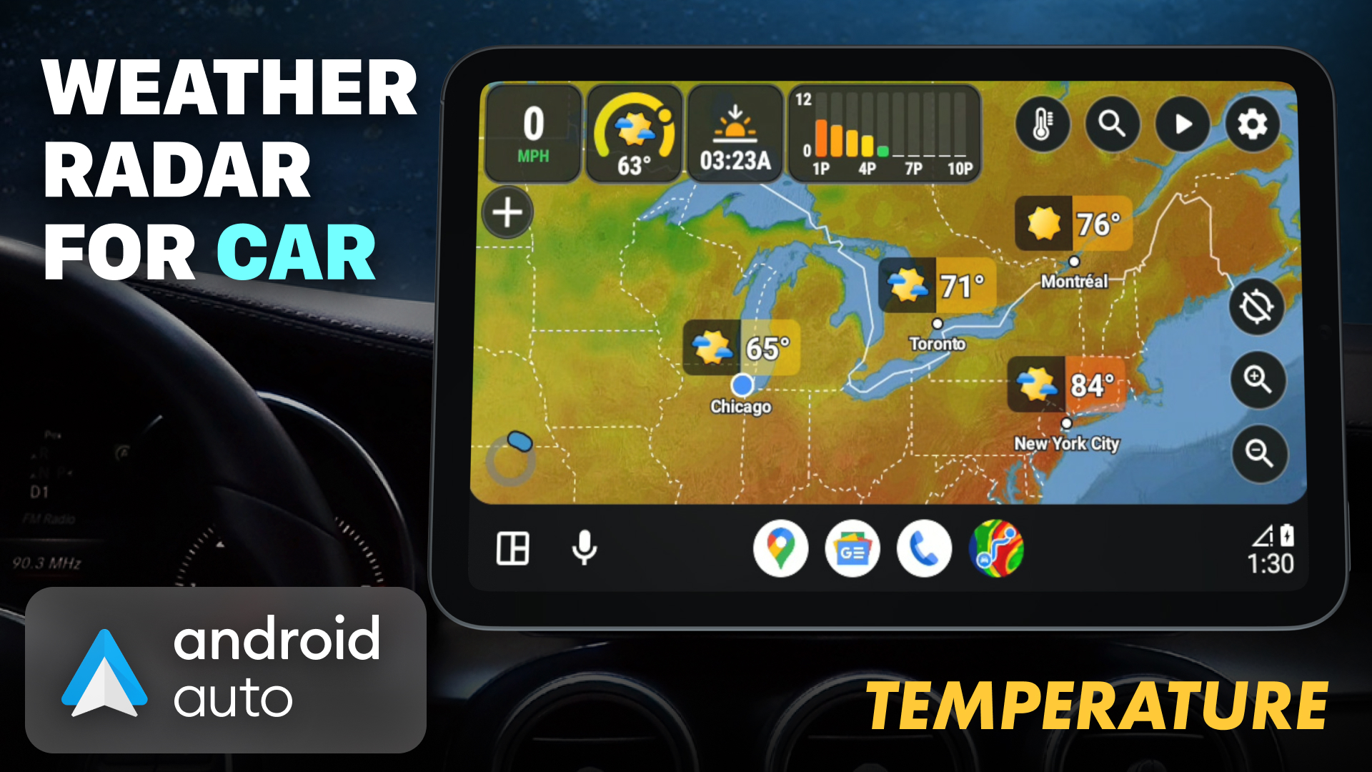 اسکرین شات 1 برنامه Weather Navigation
