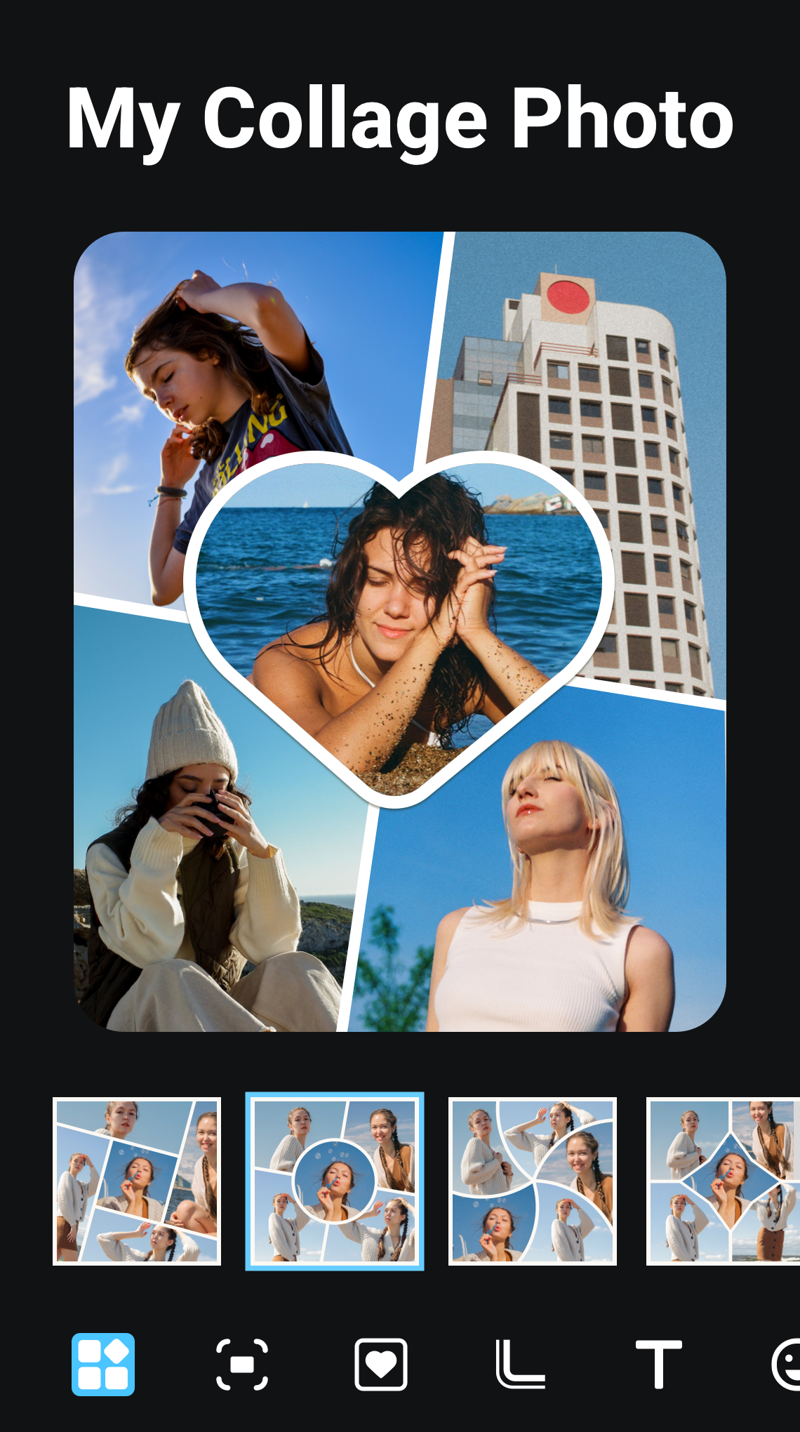 اسکرین شات 1 برنامه Pic Collage Maker - Foto Grid
