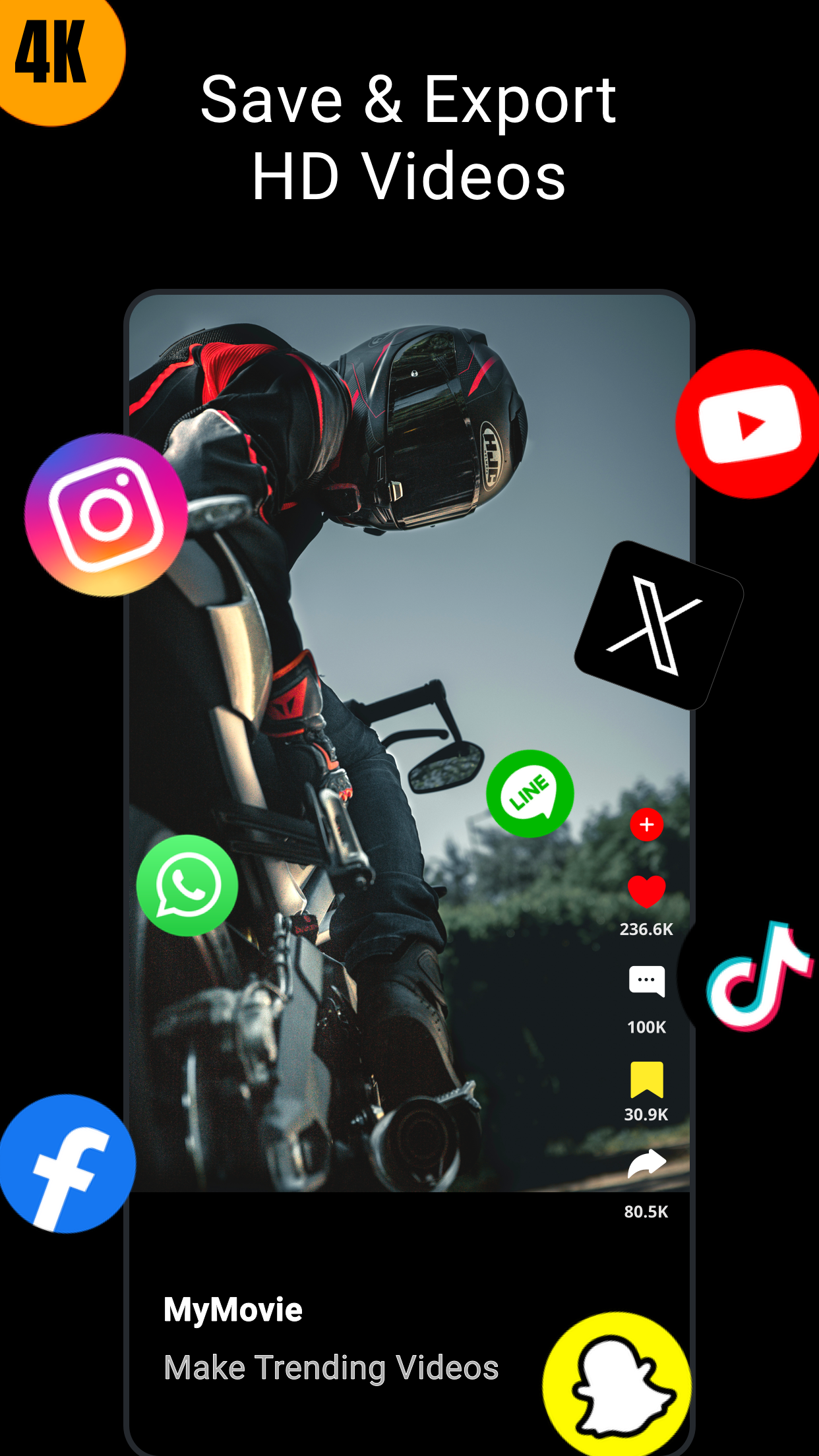 اسکرین شات 4 برنامه Video Editor & Maker- My Movie