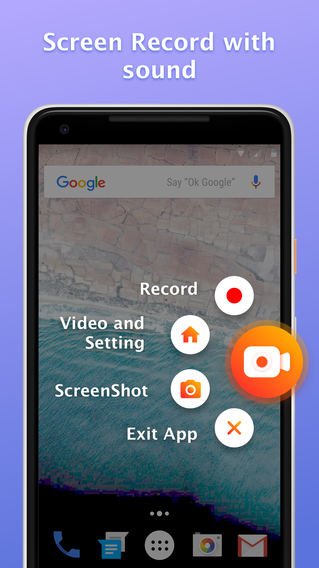 اسکرین شات 1 برنامه Screen Recorder-My VideoRecord