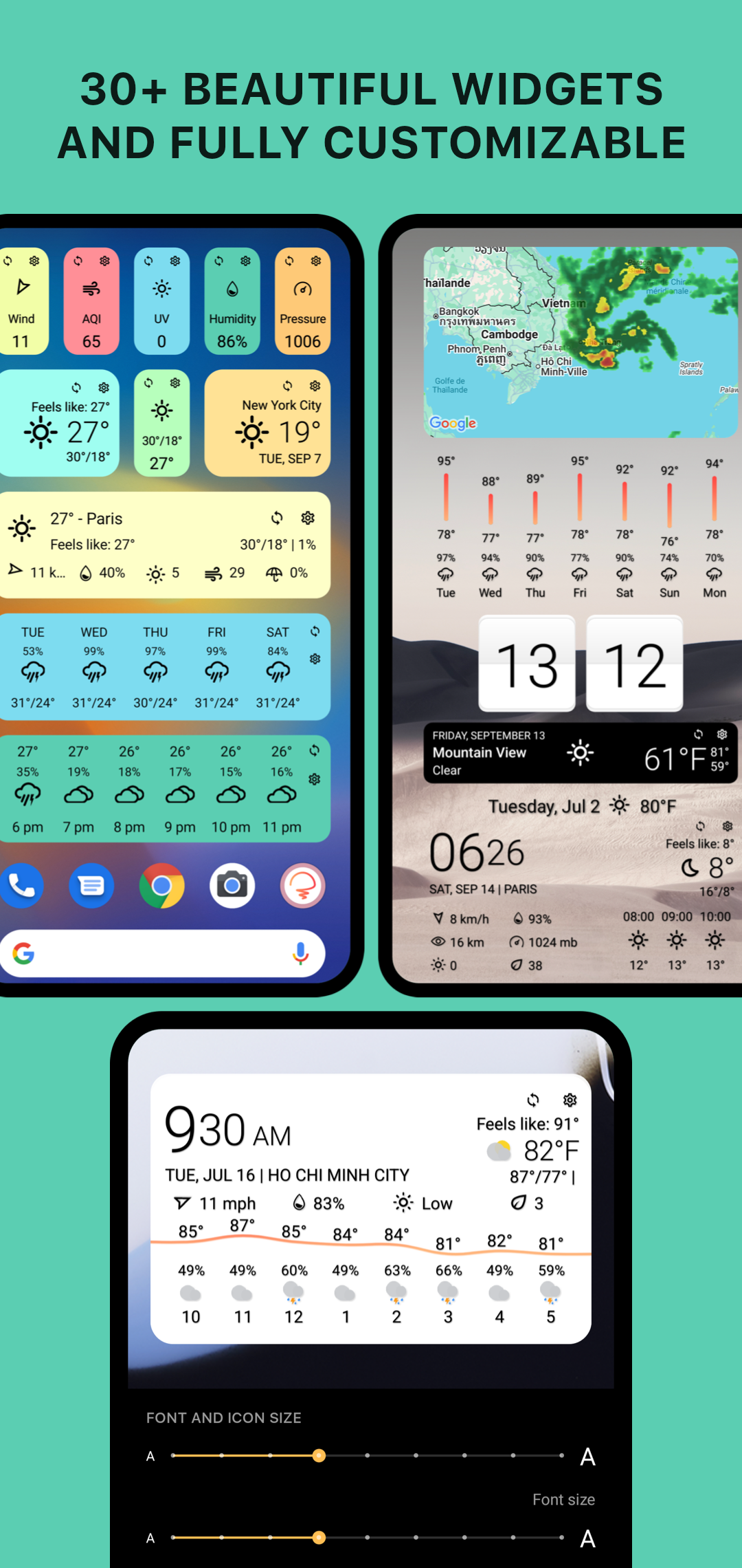اسکرین شات 3 برنامه Today Weather: Radar & Widgets