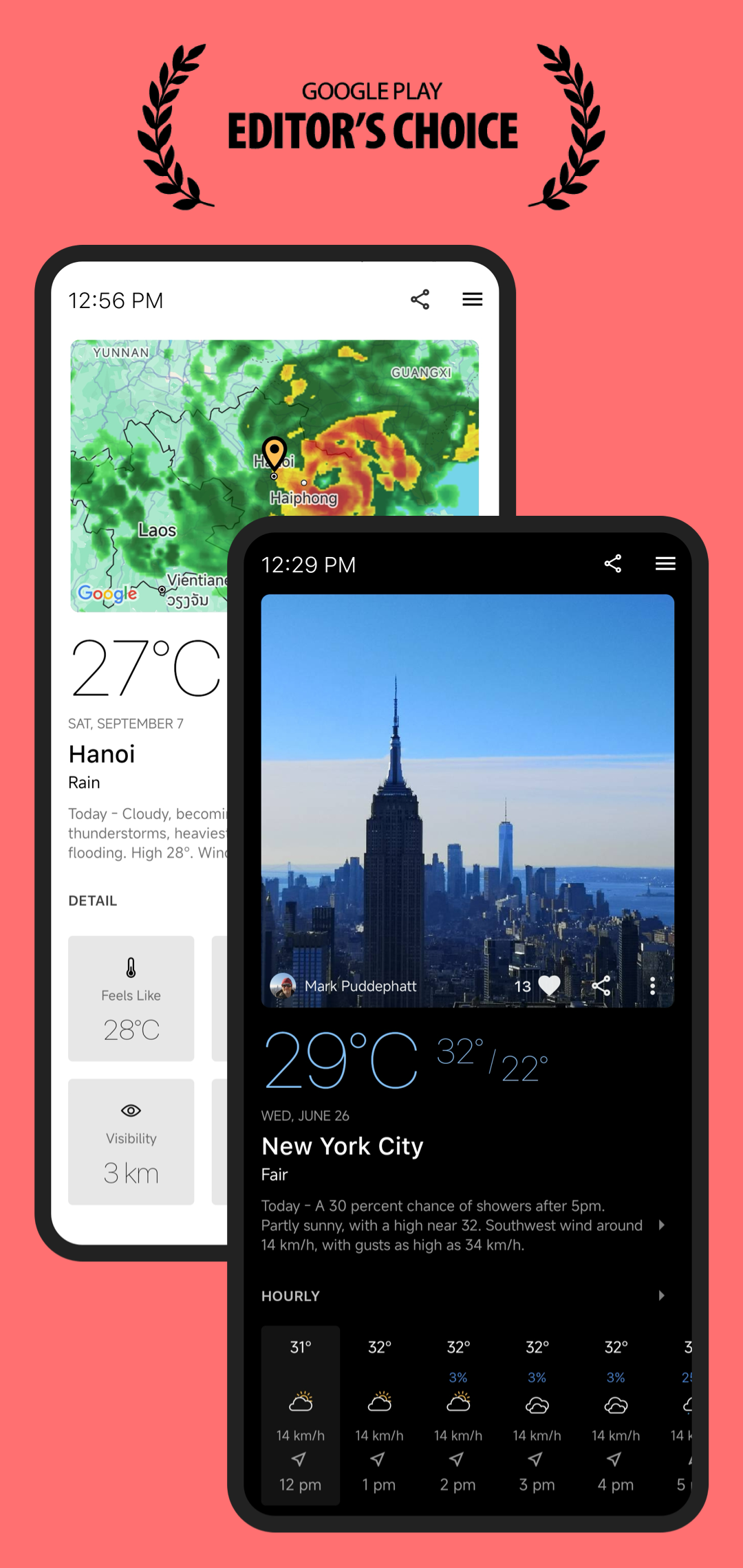 اسکرین شات 1 برنامه Today Weather: رادار و ویجت‌ها