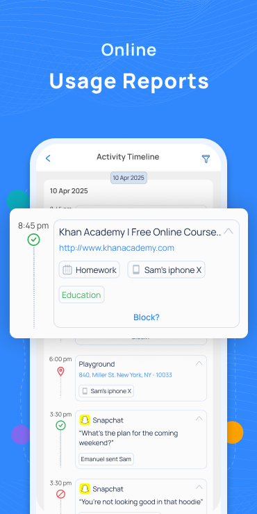 اسکرین شات 6 برنامه Parental Control App: Mobicip