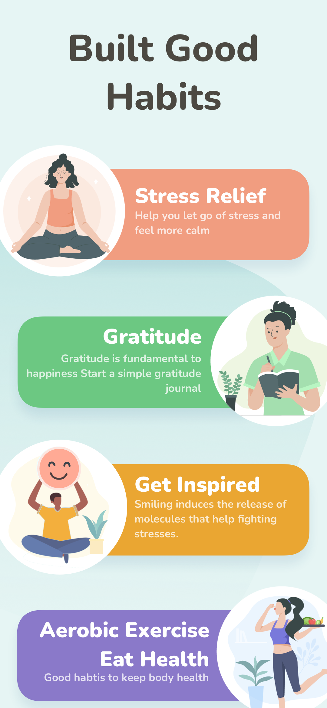 اسکرین شات 3 برنامه Mood Tracker: Self-Care Habits