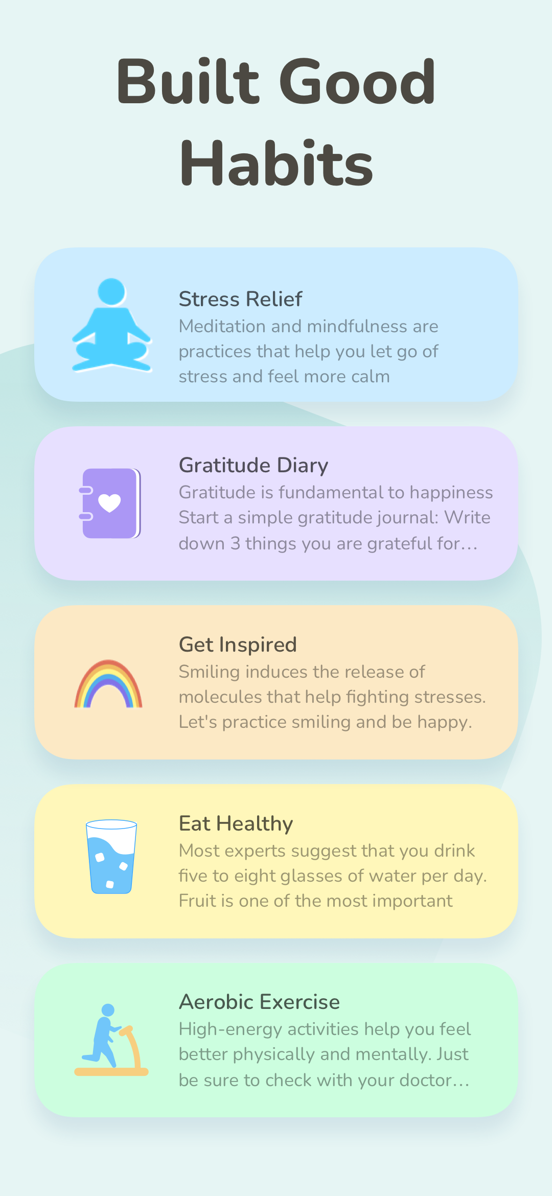 اسکرین شات 3 برنامه Mood Tracker: Self-Care Habits