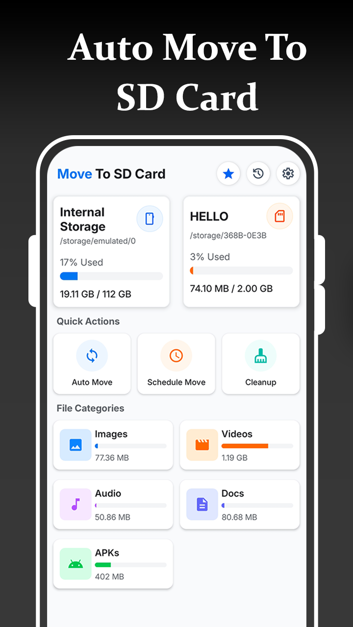 اسکرین شات 1 برنامه SD Card & USB OTG File Manager
