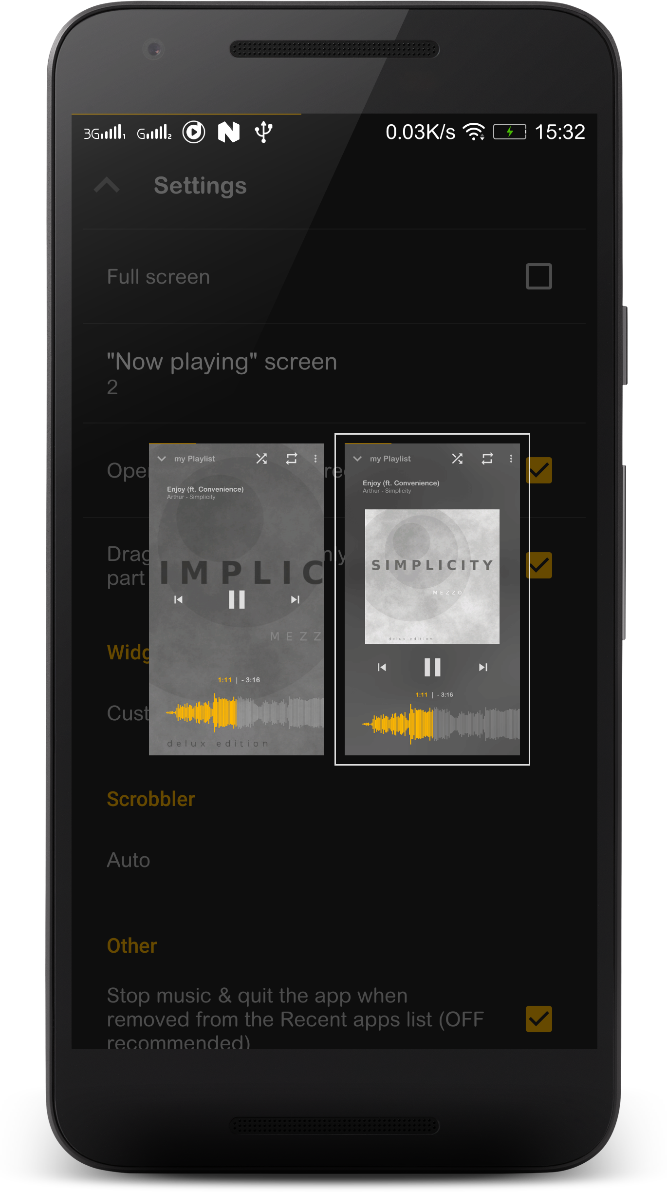 اسکرین شات 5 برنامه Music Player Mezzo