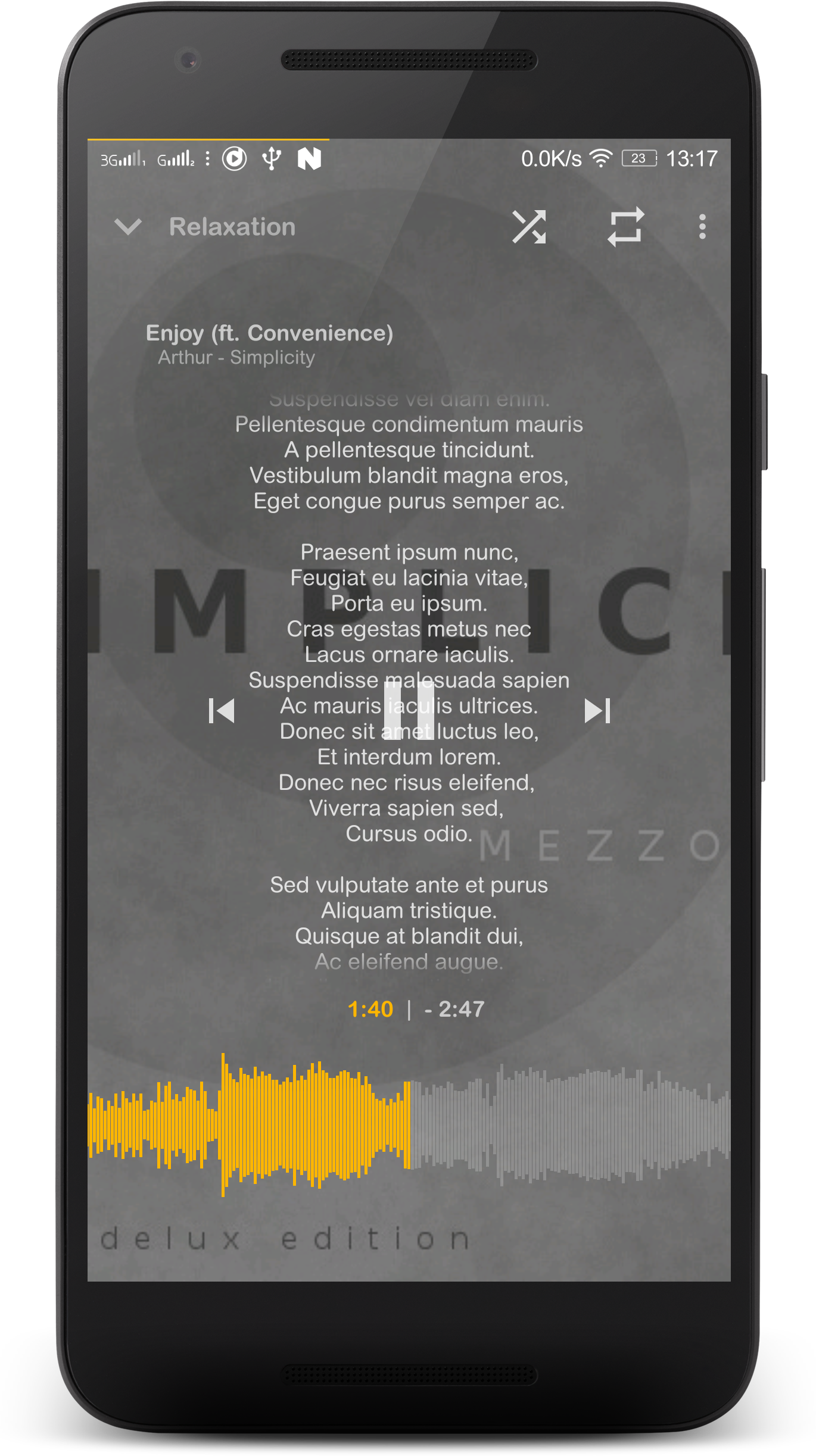 اسکرین شات 7 برنامه Music Player Mezzo
