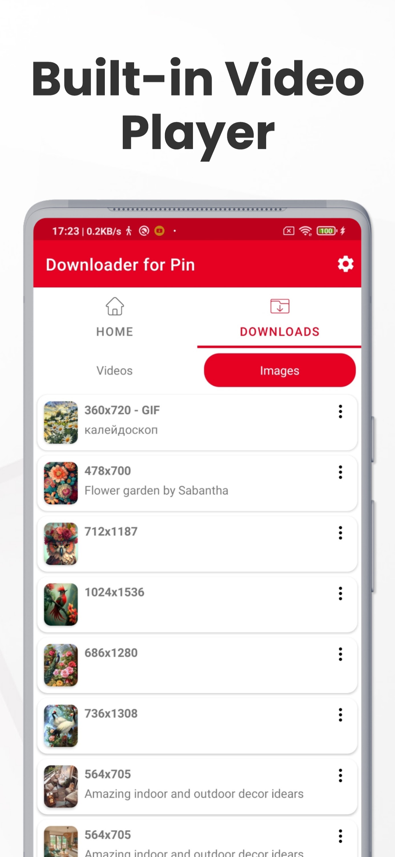اسکرین شات 6 برنامه PinSave Video - GIF Downloader