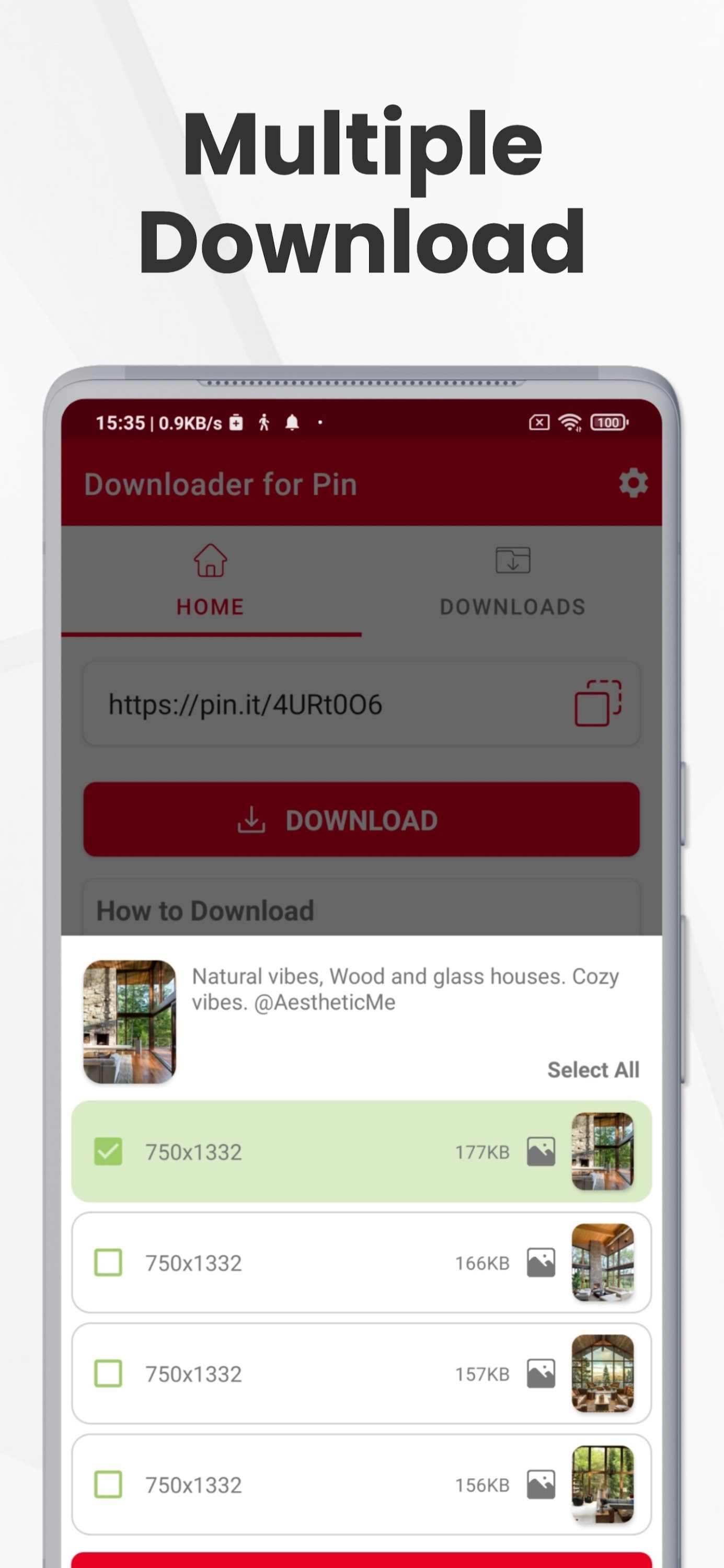 اسکرین شات 3 برنامه PinSave Video - GIF Downloader