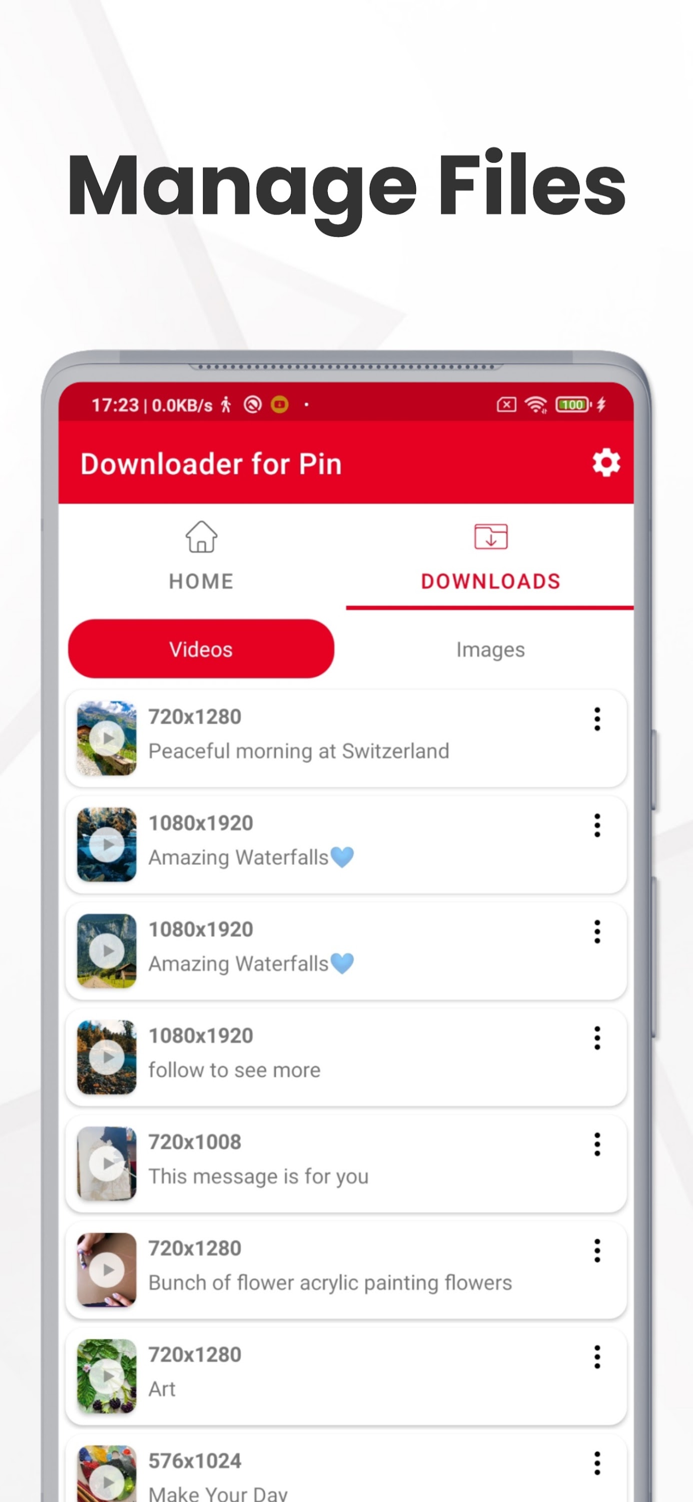 اسکرین شات 5 برنامه PinSave Video - GIF Downloader