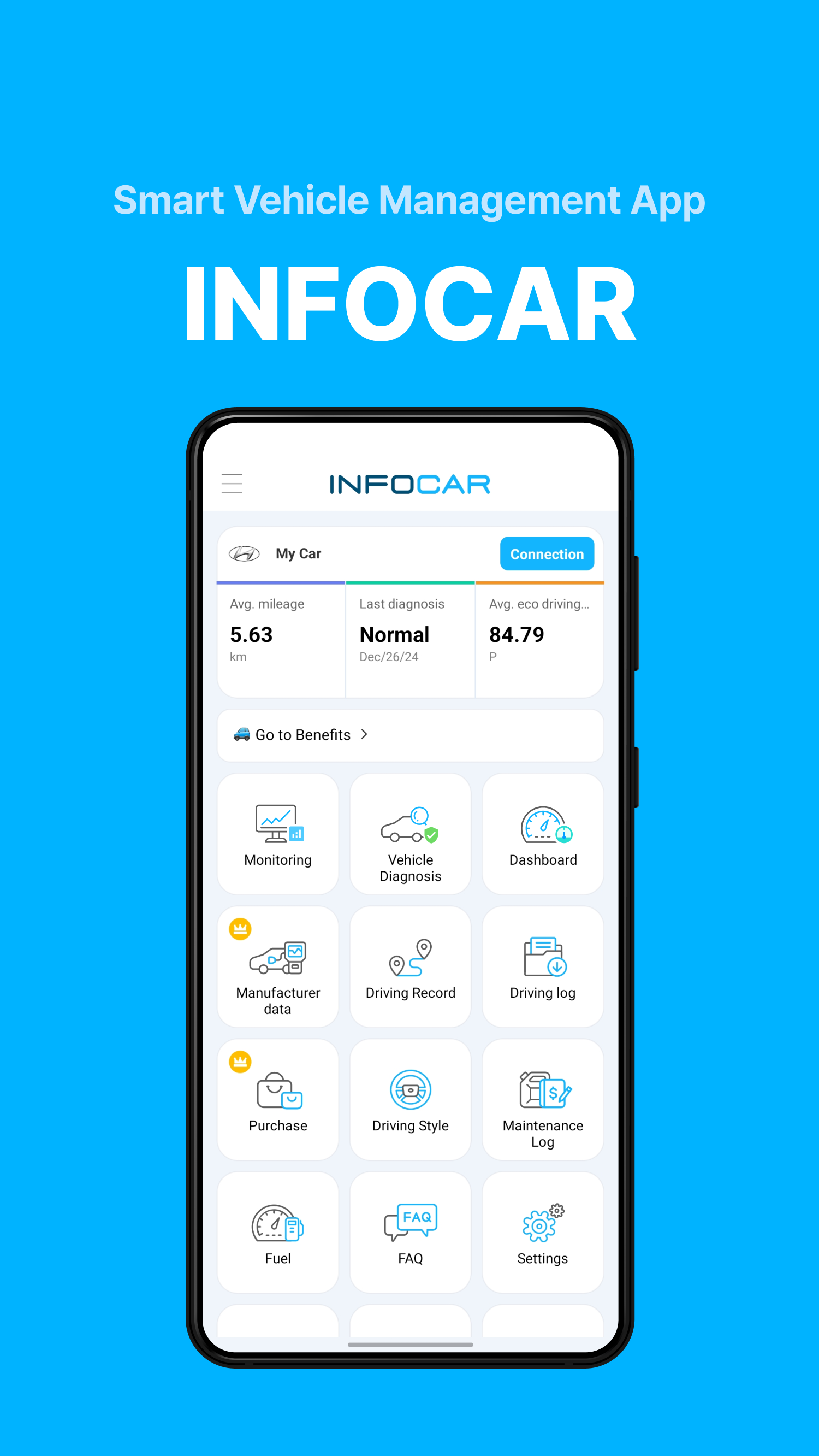 اسکرین شات 1 برنامه Infocar - OBD2 اسکنر خودرو