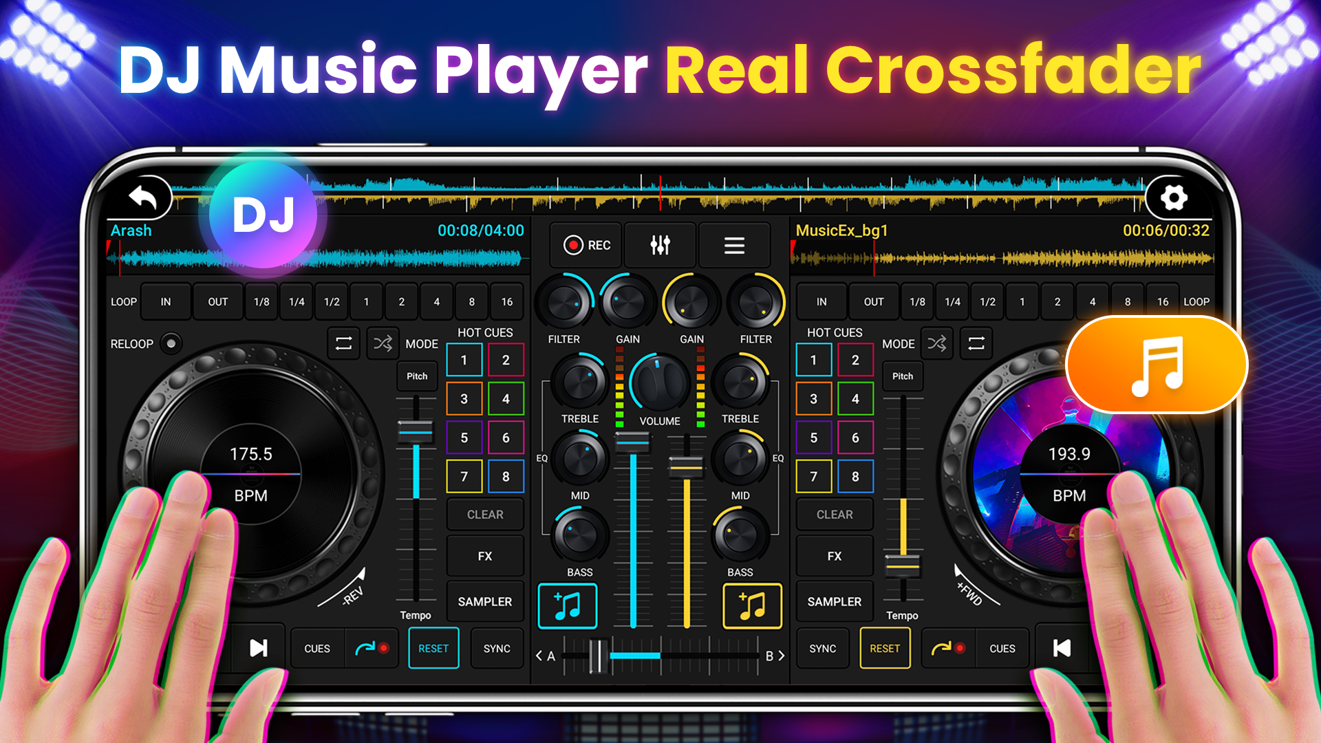 اسکرین شات 1 برنامه DJ Mixer Studio - DJ Music Mix