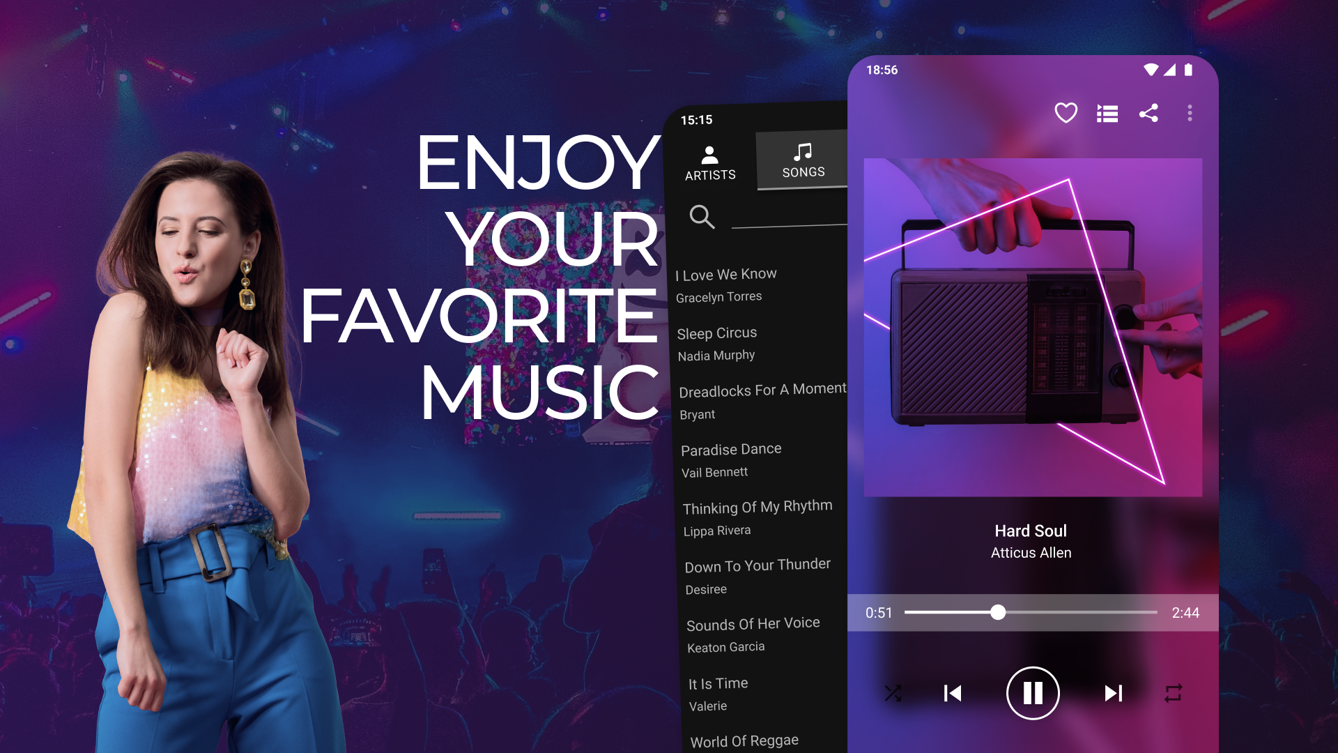 اسکرین شات 8 برنامه Simple Music Player