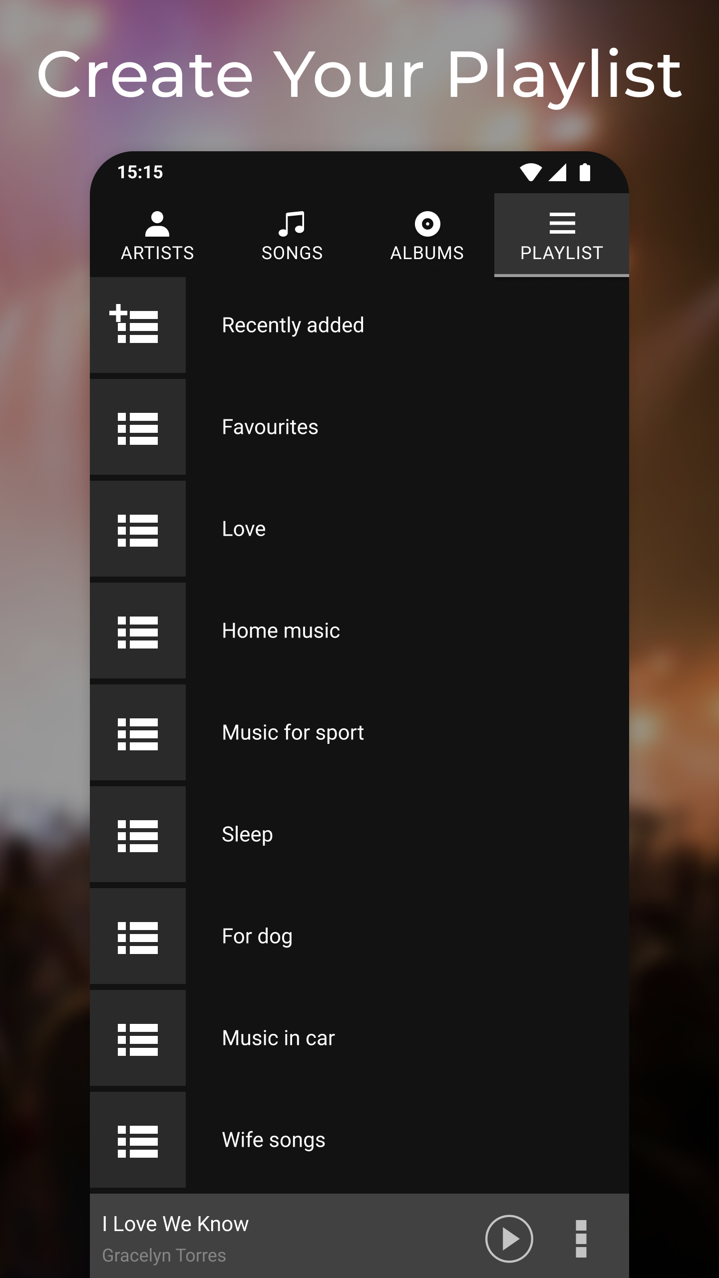 اسکرین شات 4 برنامه Simple Music Player