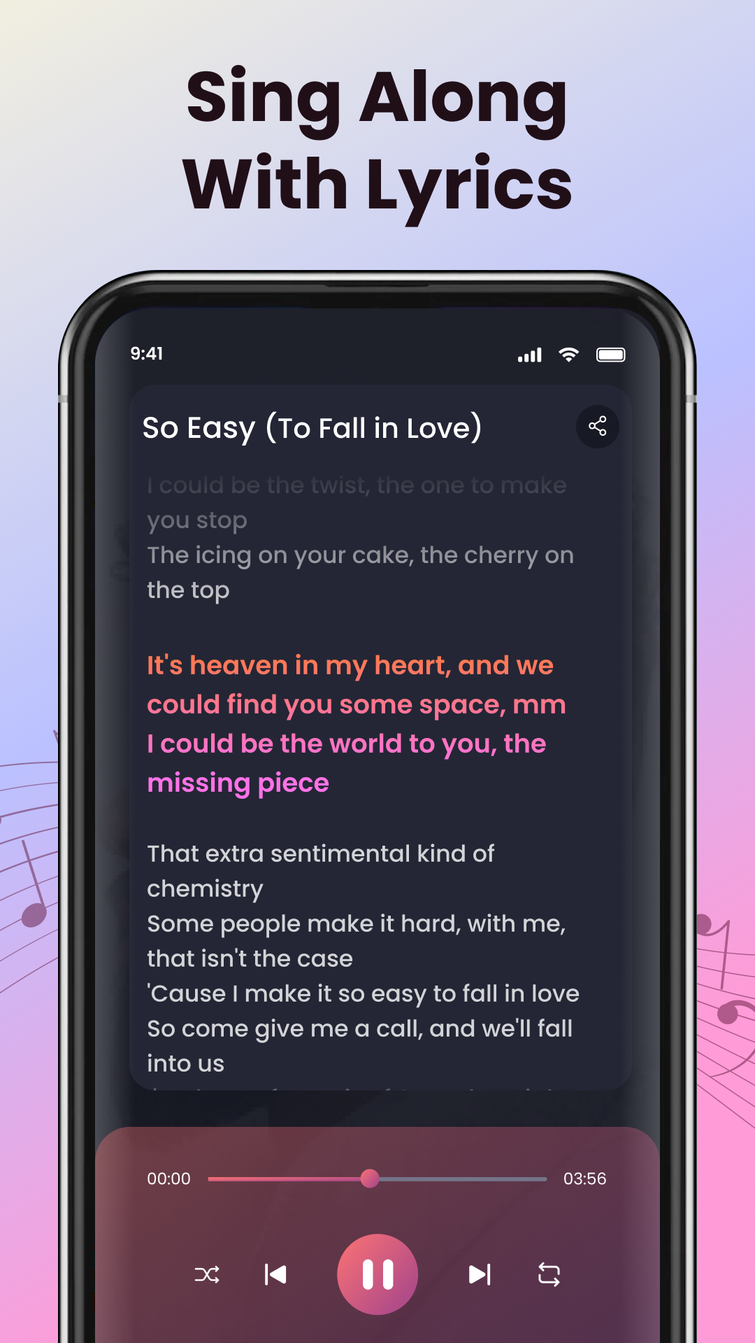 اسکرین شات 4 برنامه Play Song Offline Music Player