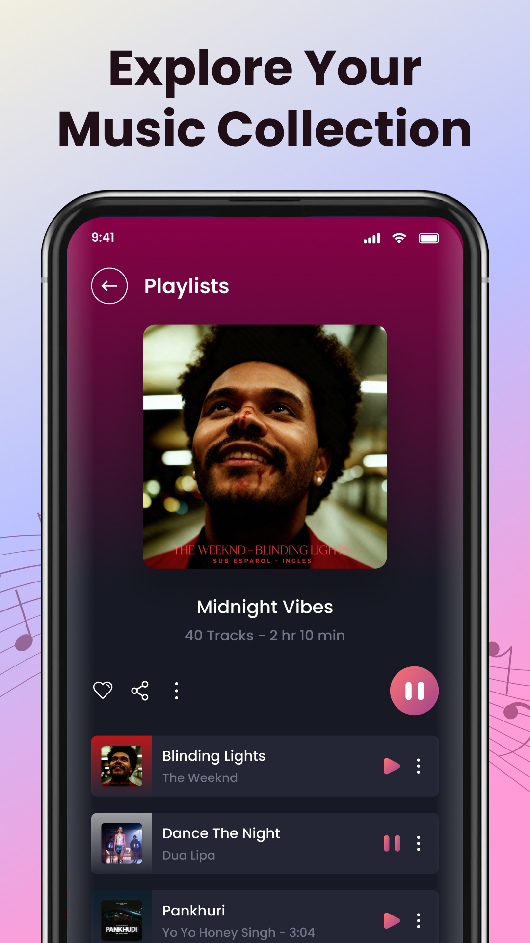 اسکرین شات 7 برنامه Play Song Offline Music Player
